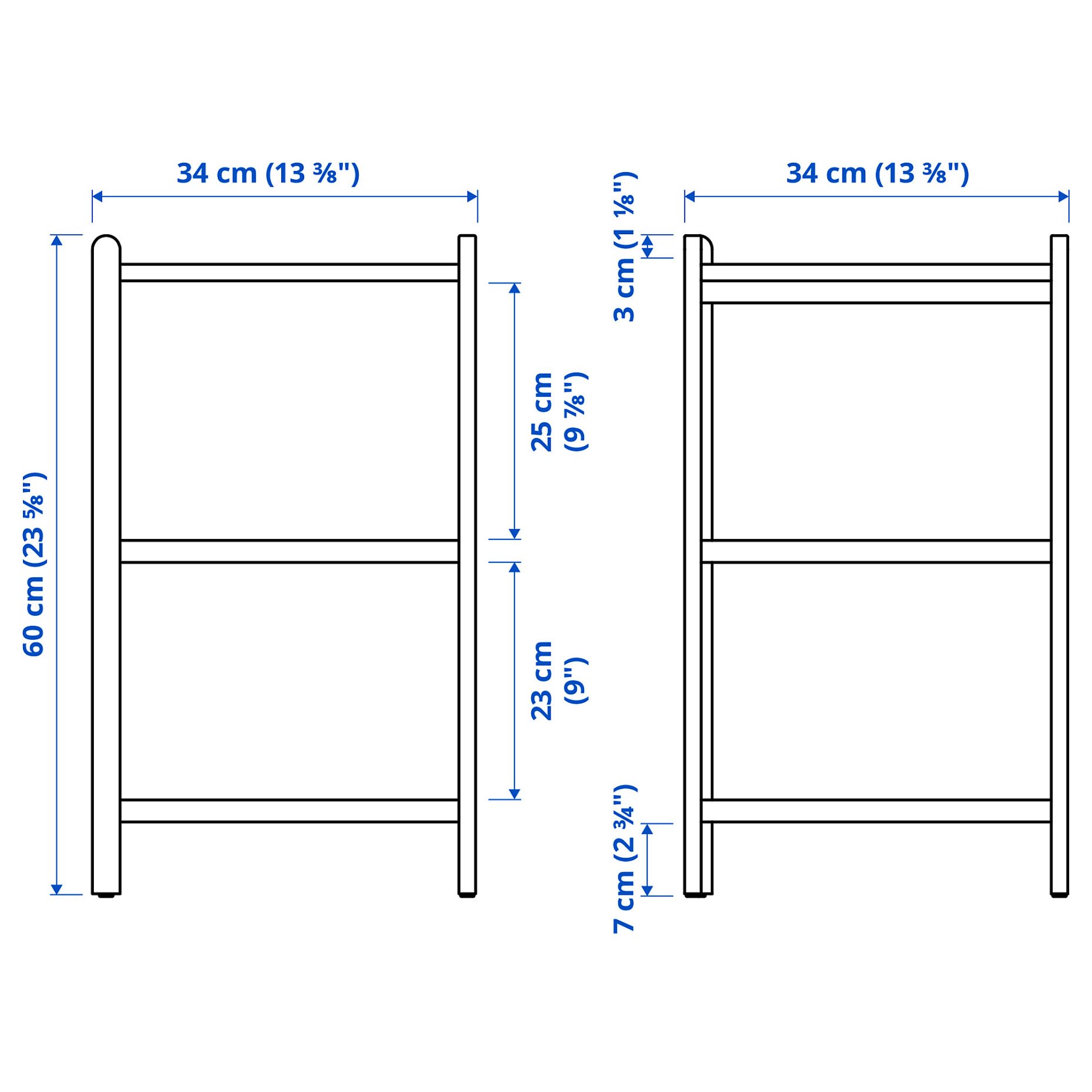 STEGESUND, corner shelf, 34x34x60 cm, 306.320.11