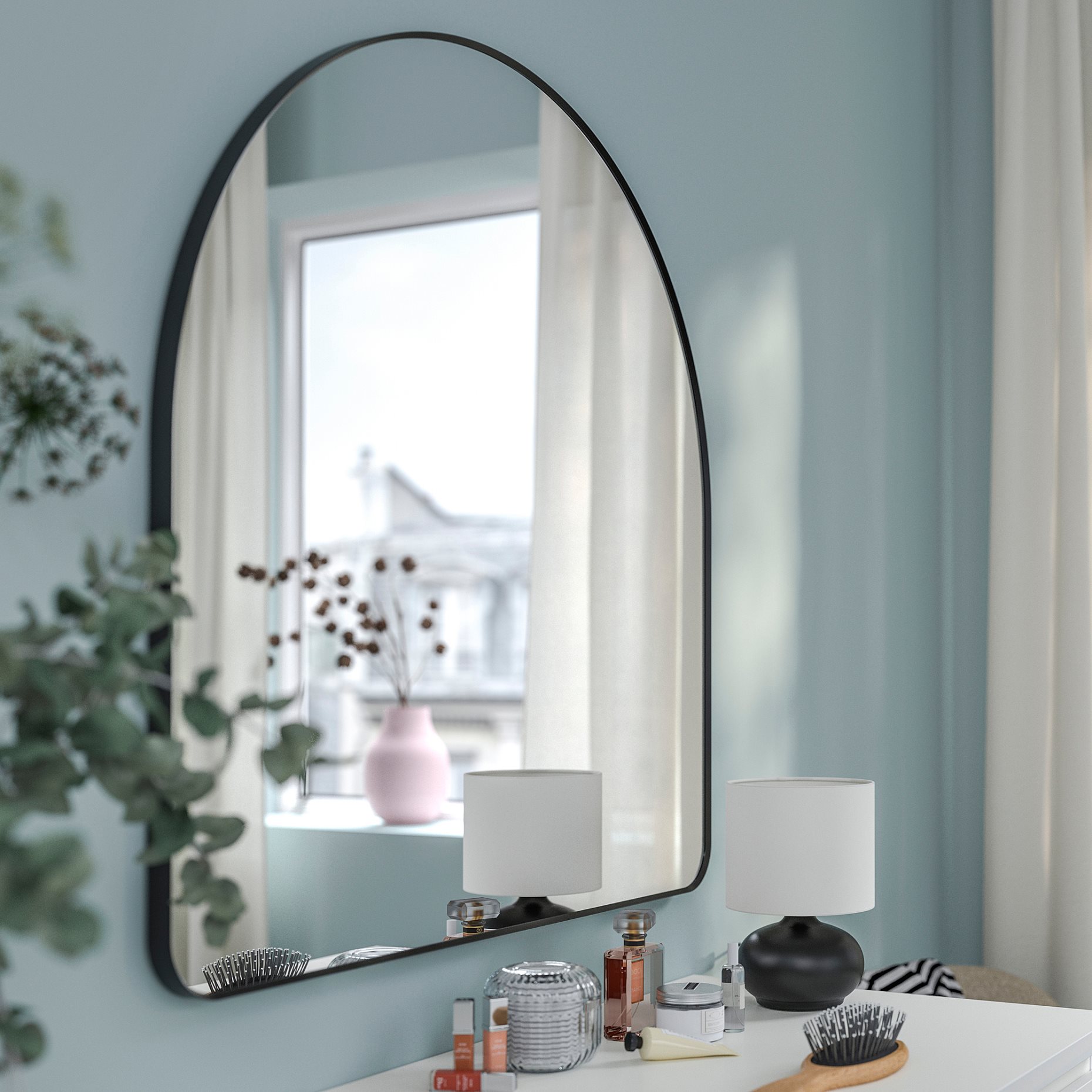 LINDBYN, mirror, 80x80 cm, 306.323.32