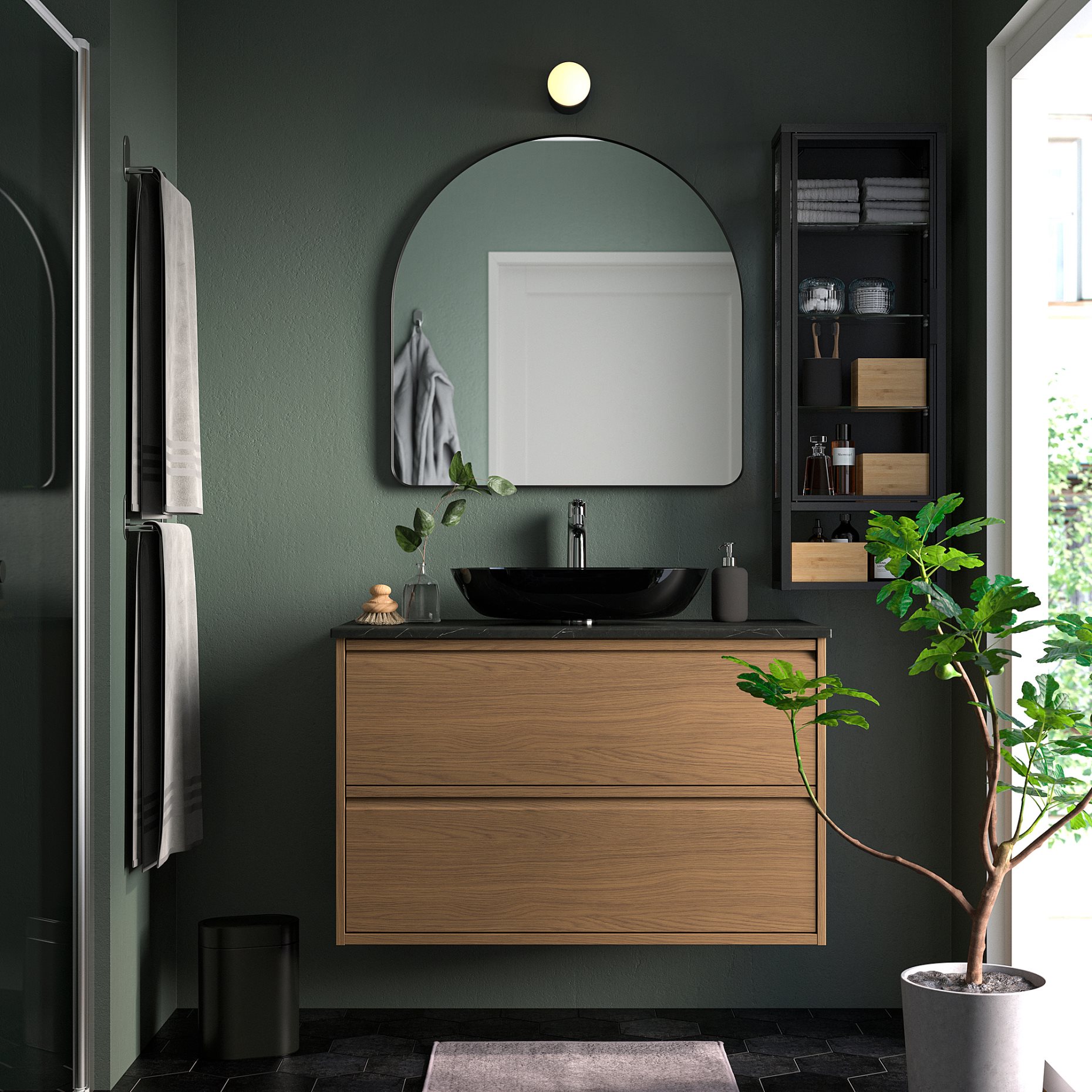 LINDBYN, mirror, 80x80 cm, 306.323.32