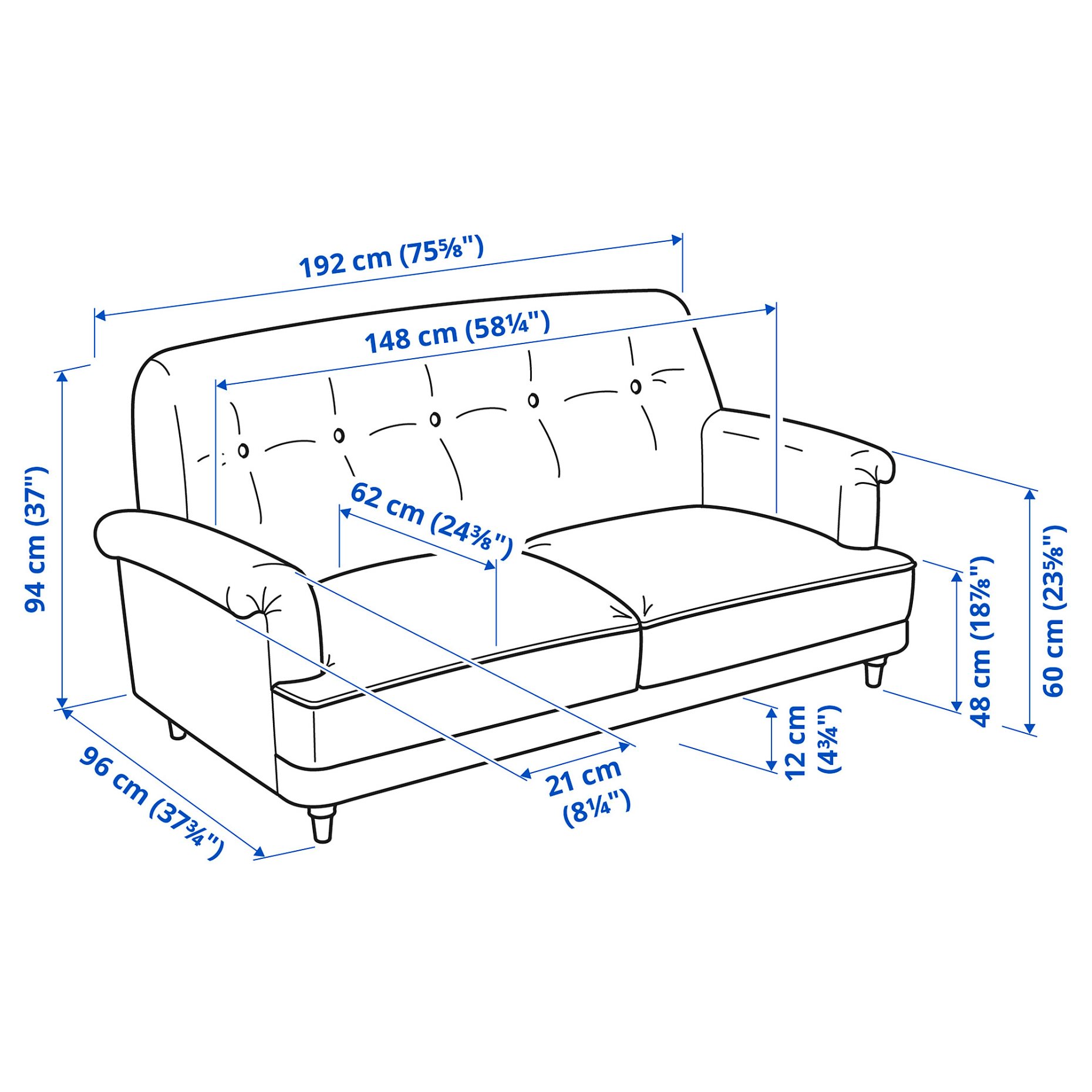ESSEBODA, 2-seat sofa, 394.434.93