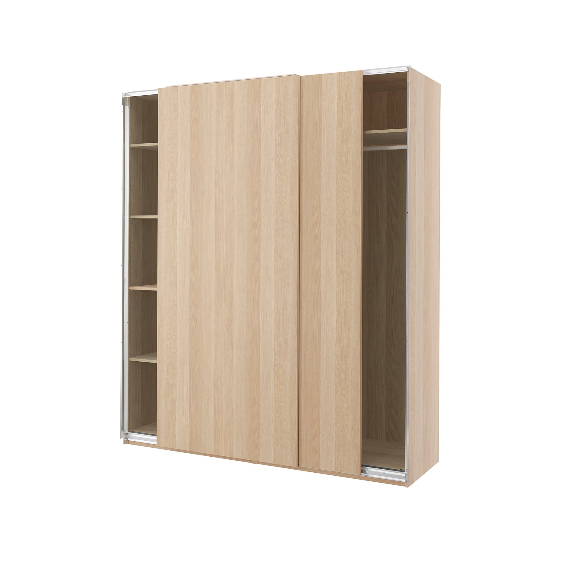PAX/HASVIK, ντουλάπα με συρόμενες πόρτες, 200x66x236 cm, 395.031.61