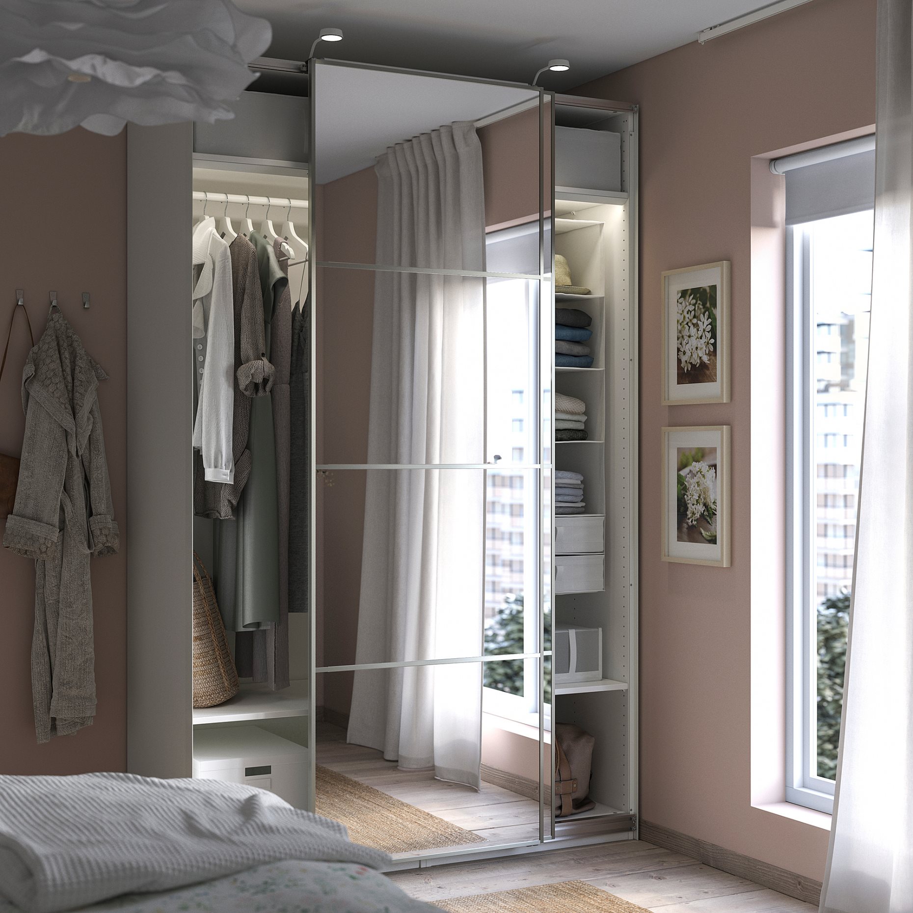 PAX/AULI, wardrobe combination, 150x66x236 cm, 395.613.54