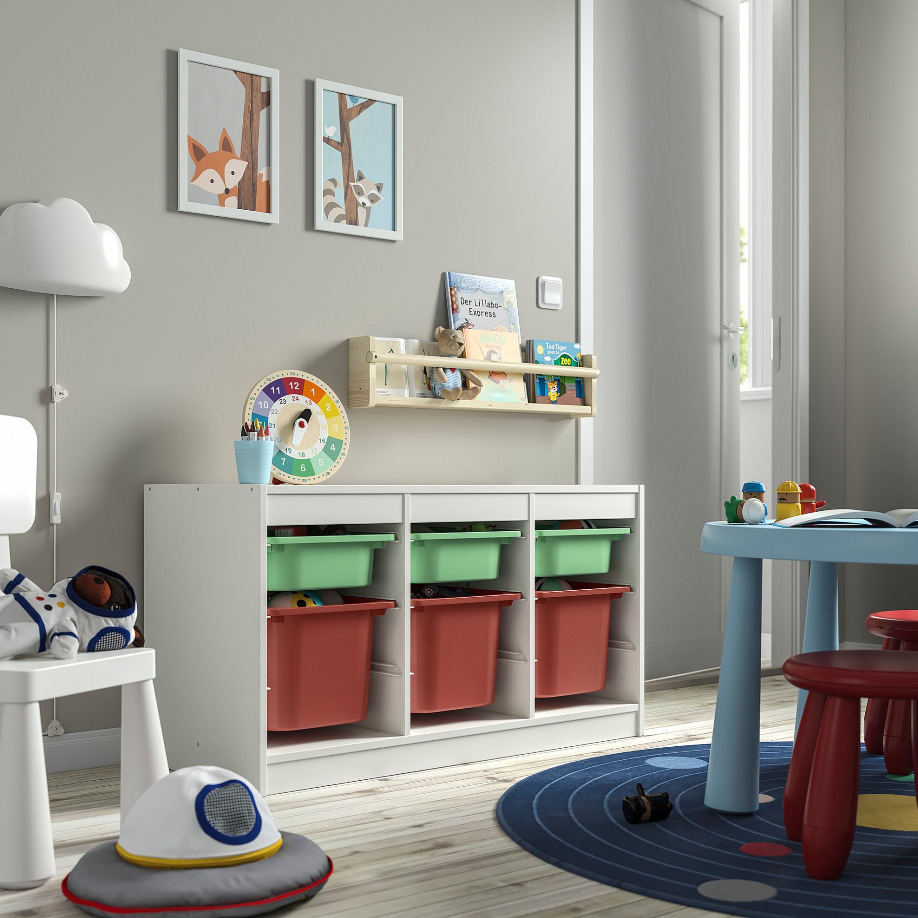 TROFAST, storage combination with boxes, 99x44x56 cm, 395.747.28