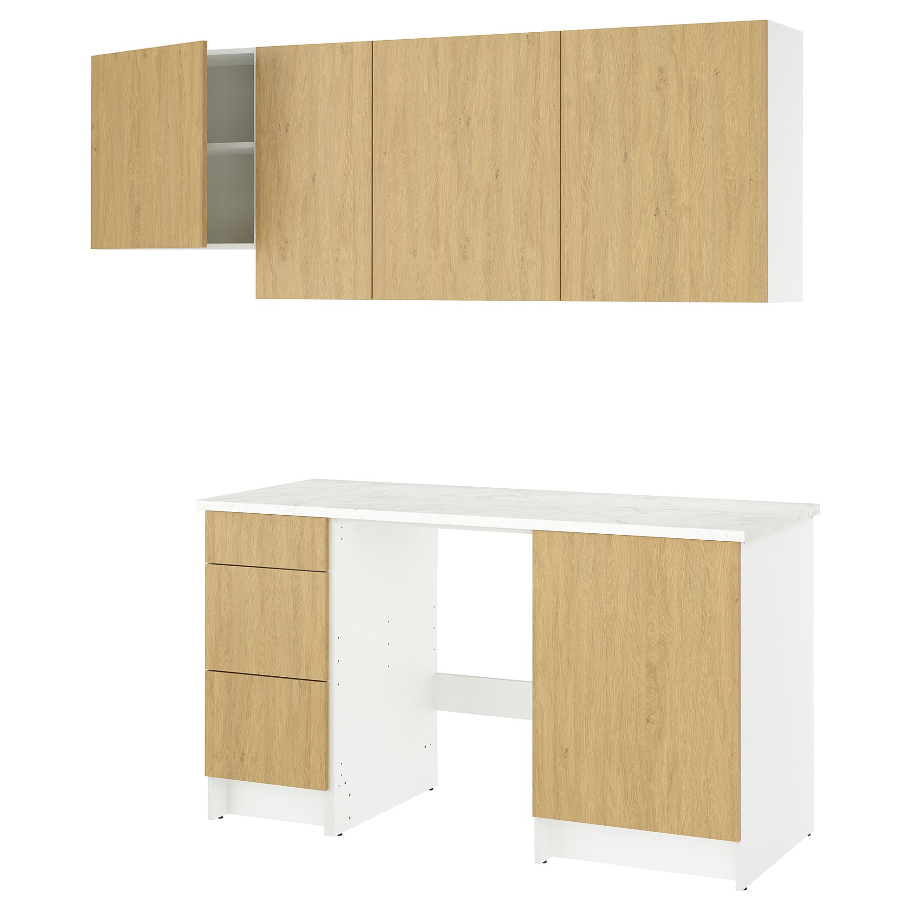 KNOXHULT, κουζίνα, 220x61x220 cm, 395.814.27