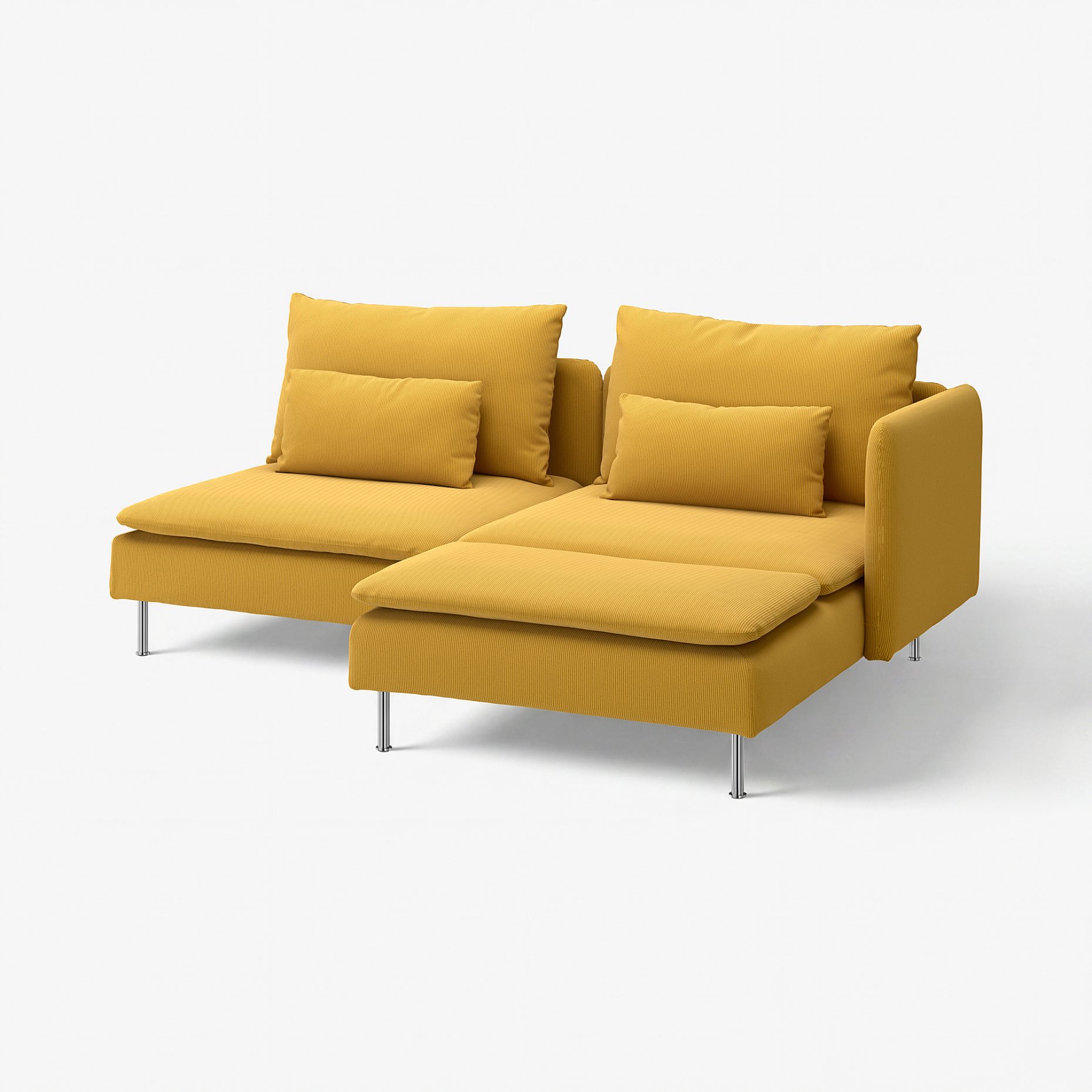 SÖDERHAMN, 2-seat sofa with chaise longue with armrest, 396.222.20