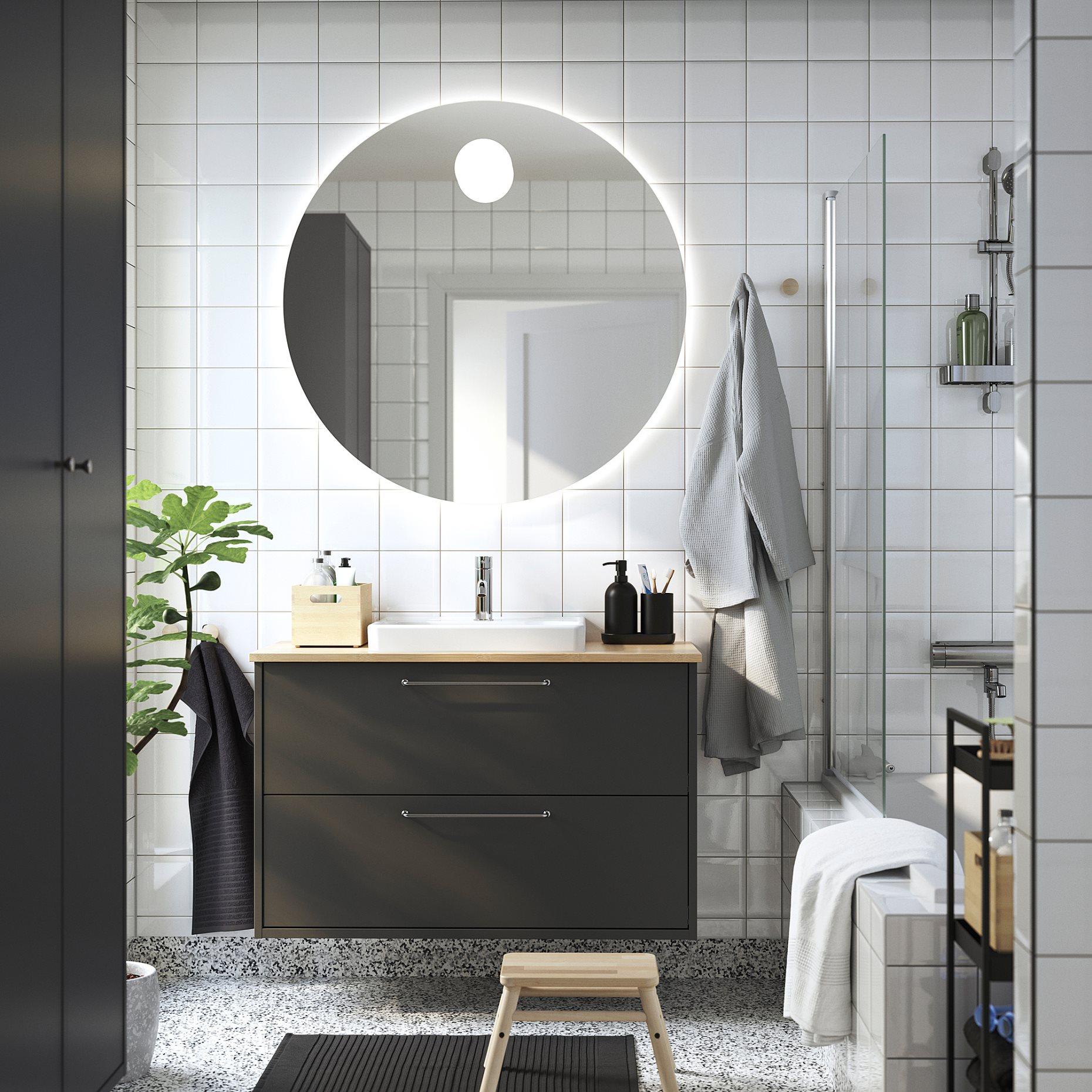 HAVBACK/ORRSJON, wash-stand with drawers/wash-basin, 102x49x71 cm, 396.293.49