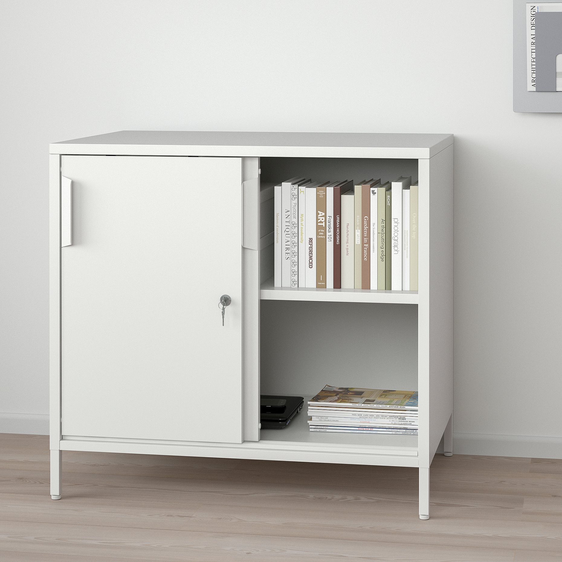 TROTTEN, cabinet with sliding doors, 80x75 cm, 404.747.61