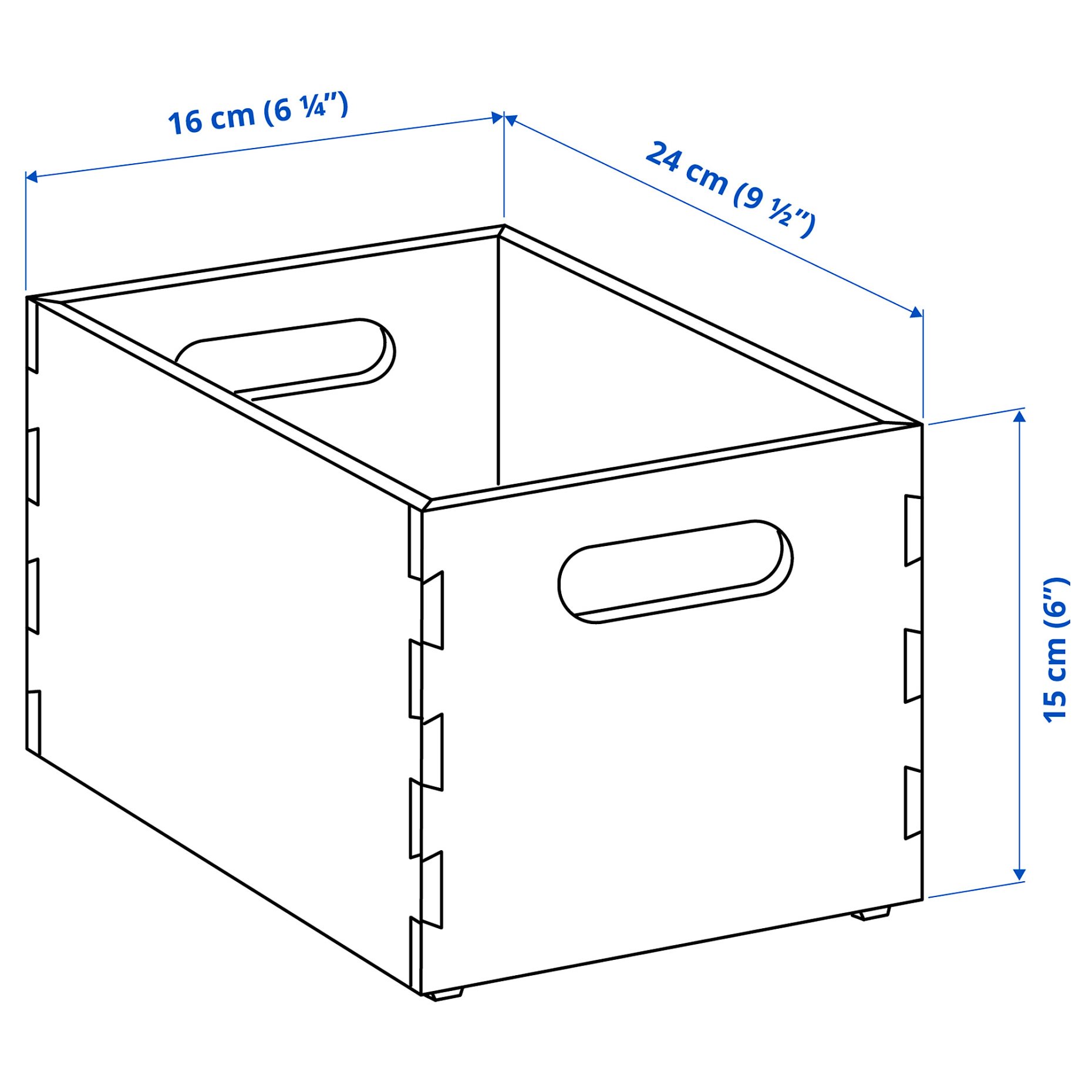 UPPDATERA, storage box, 16x24x15 cm, 405.207.20