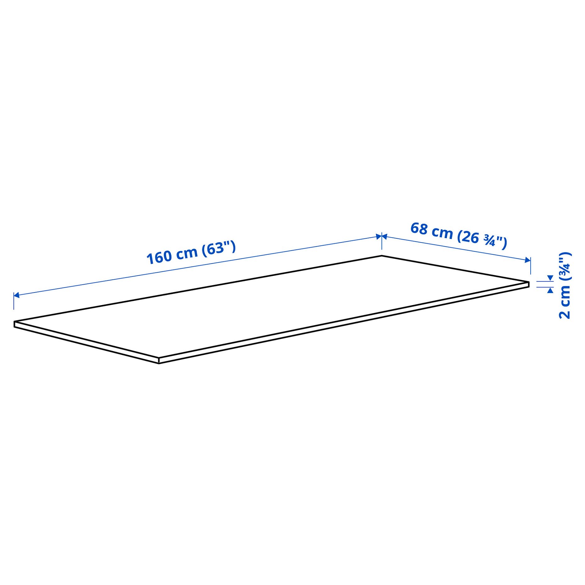 MITTZON, table top, 160x68 cm, 405.278.54