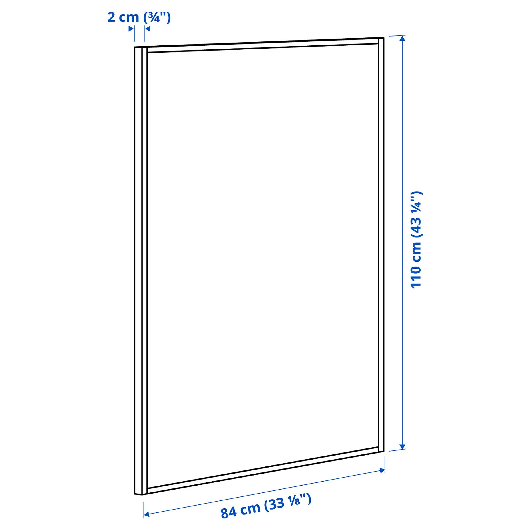 MITTZON, λευκός πίνακας/πίνακας ανακοινώσεων, 84x110x2 cm, 405.286.36
