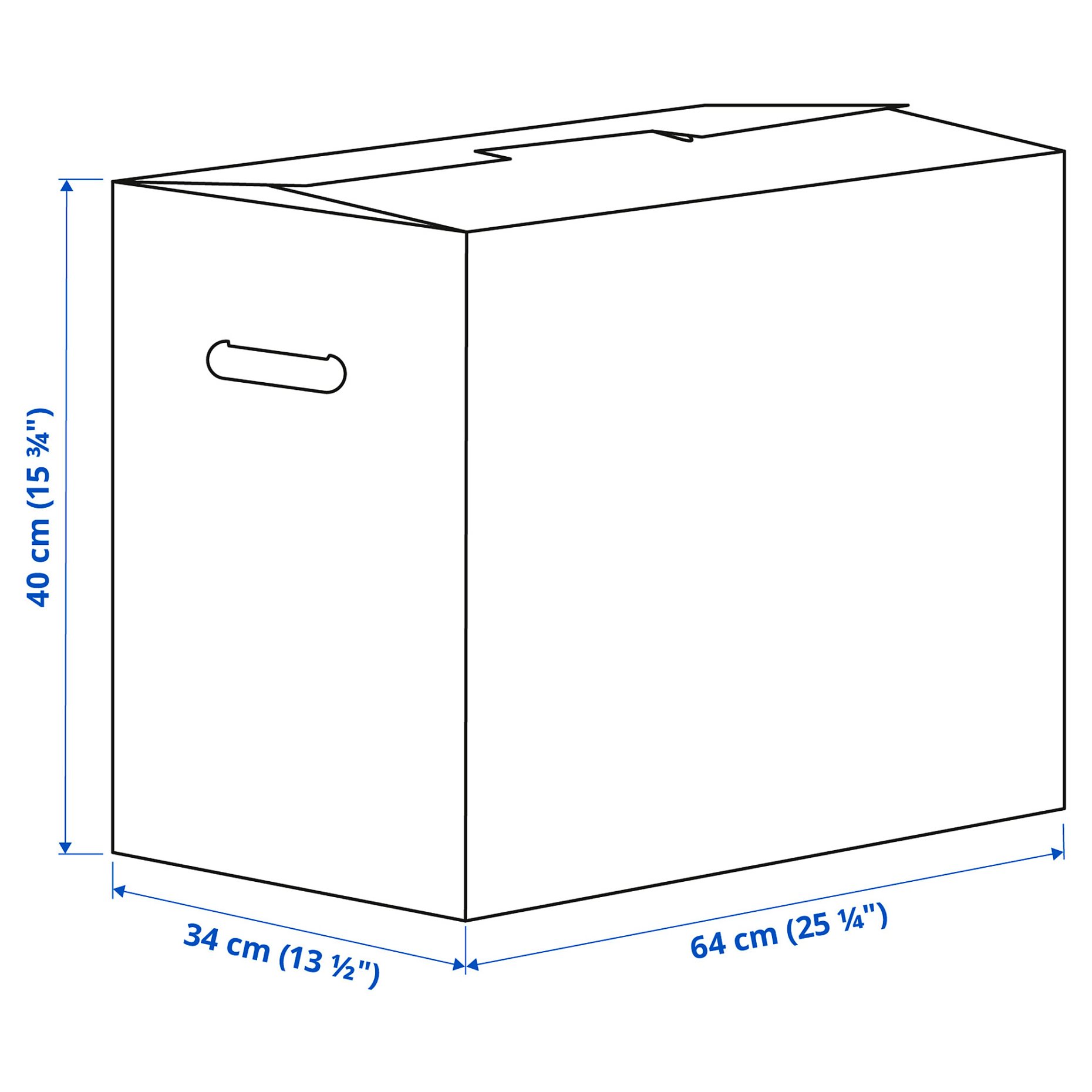 DUNDERGUBBE, moving box, 64x34x40 cm/80 l, 405.345.62