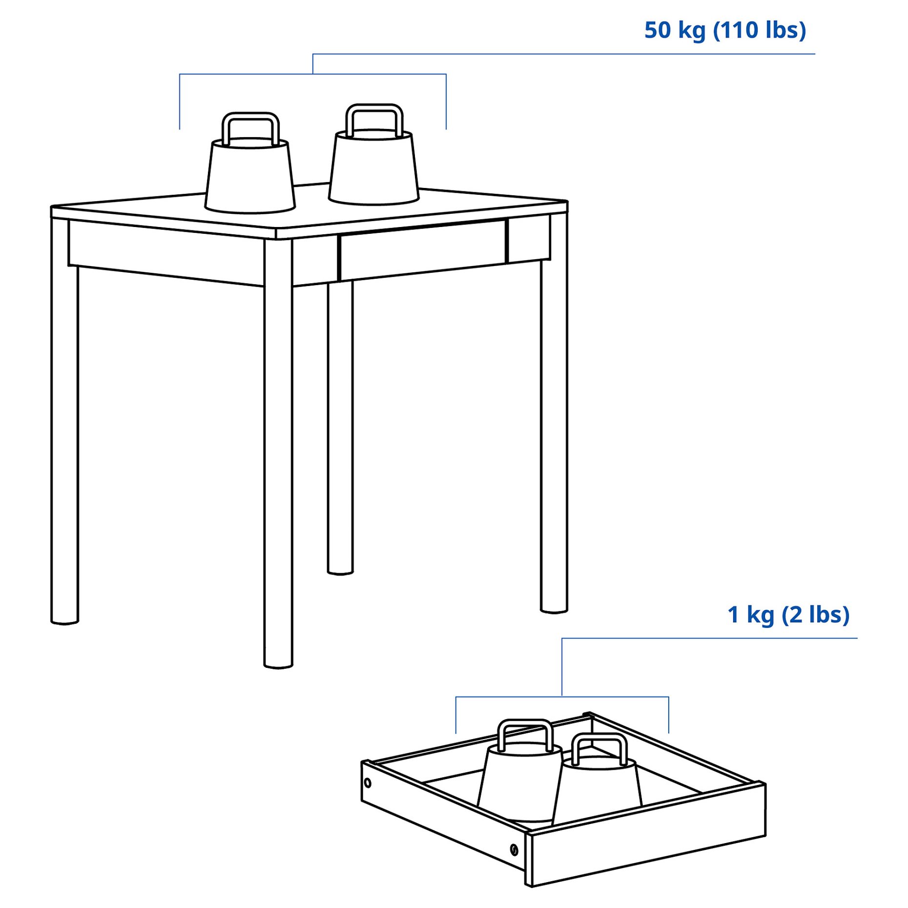 TONSTAD, desk, 75x60 cm, 405.382.06