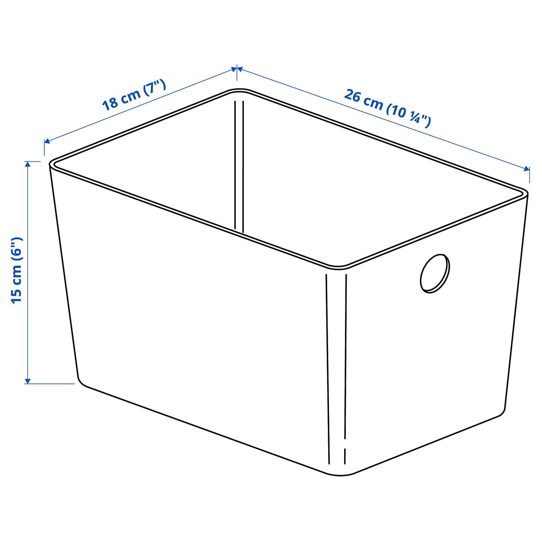 KUGGIS, box, 18x26x15 cm, 405.685.52