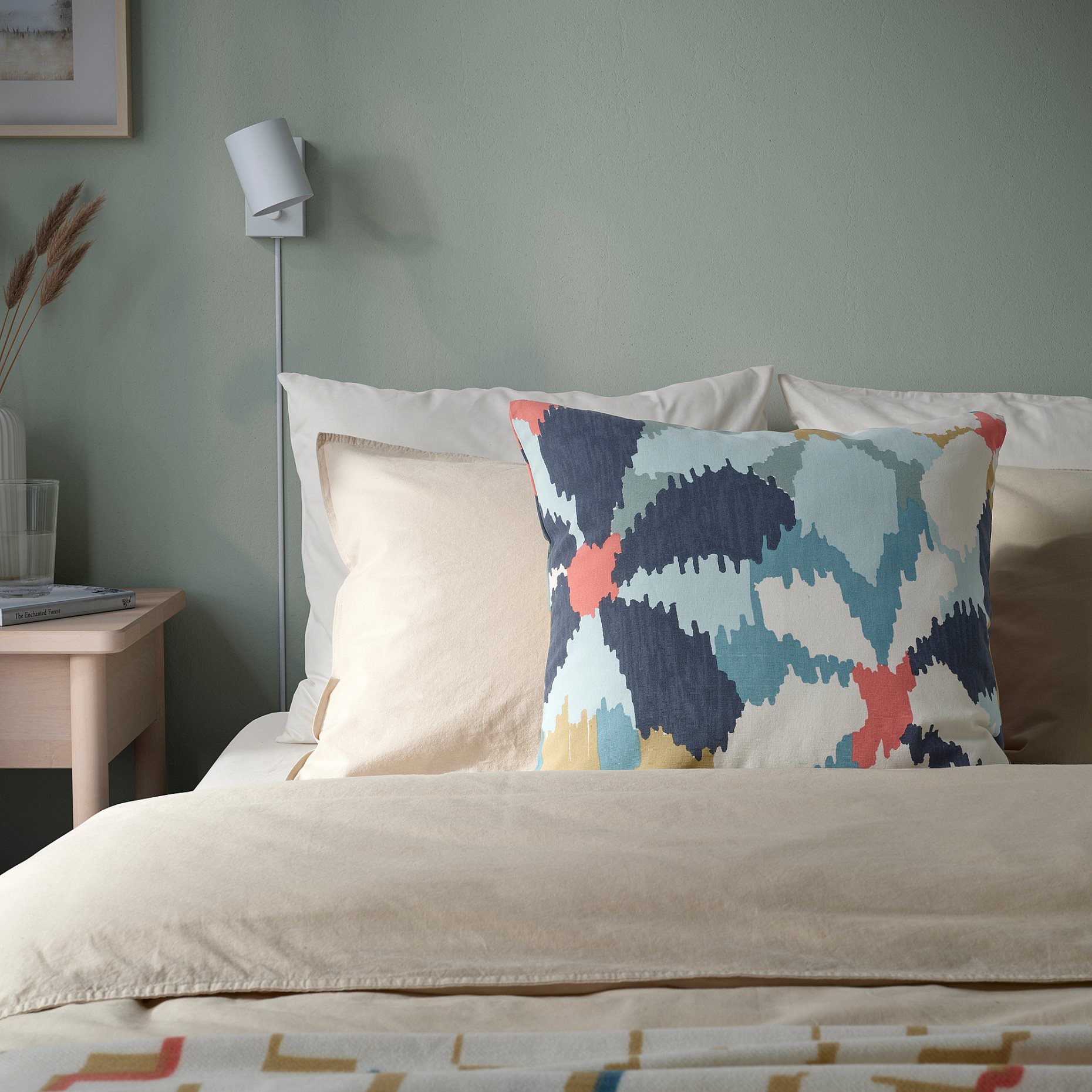 GAFFELFIBBLA, cushion cover, 50x50 cm, 405.926.46