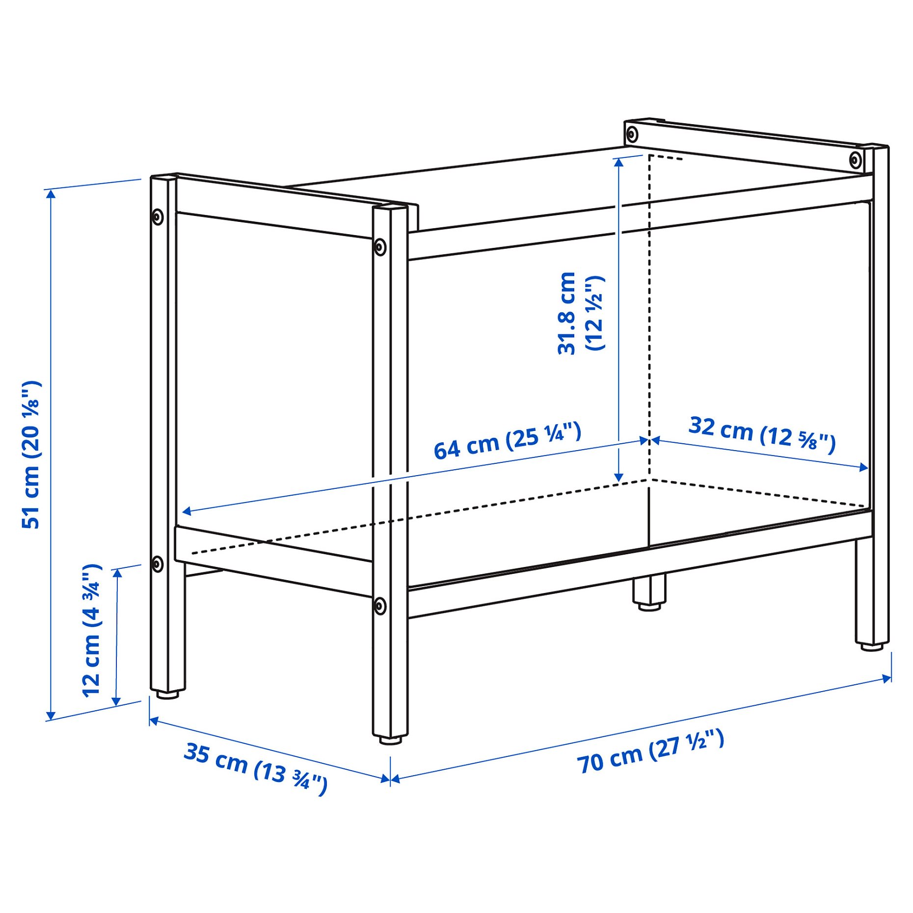 EKENABBEN, cabinet, 70x35x51 cm, 405.952.06