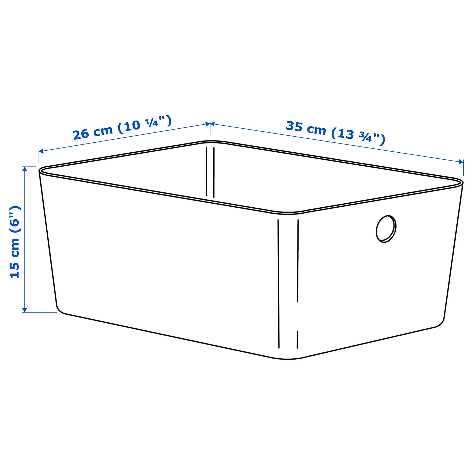 KUGGIS, box, 26x35x15 cm, 405.991.48