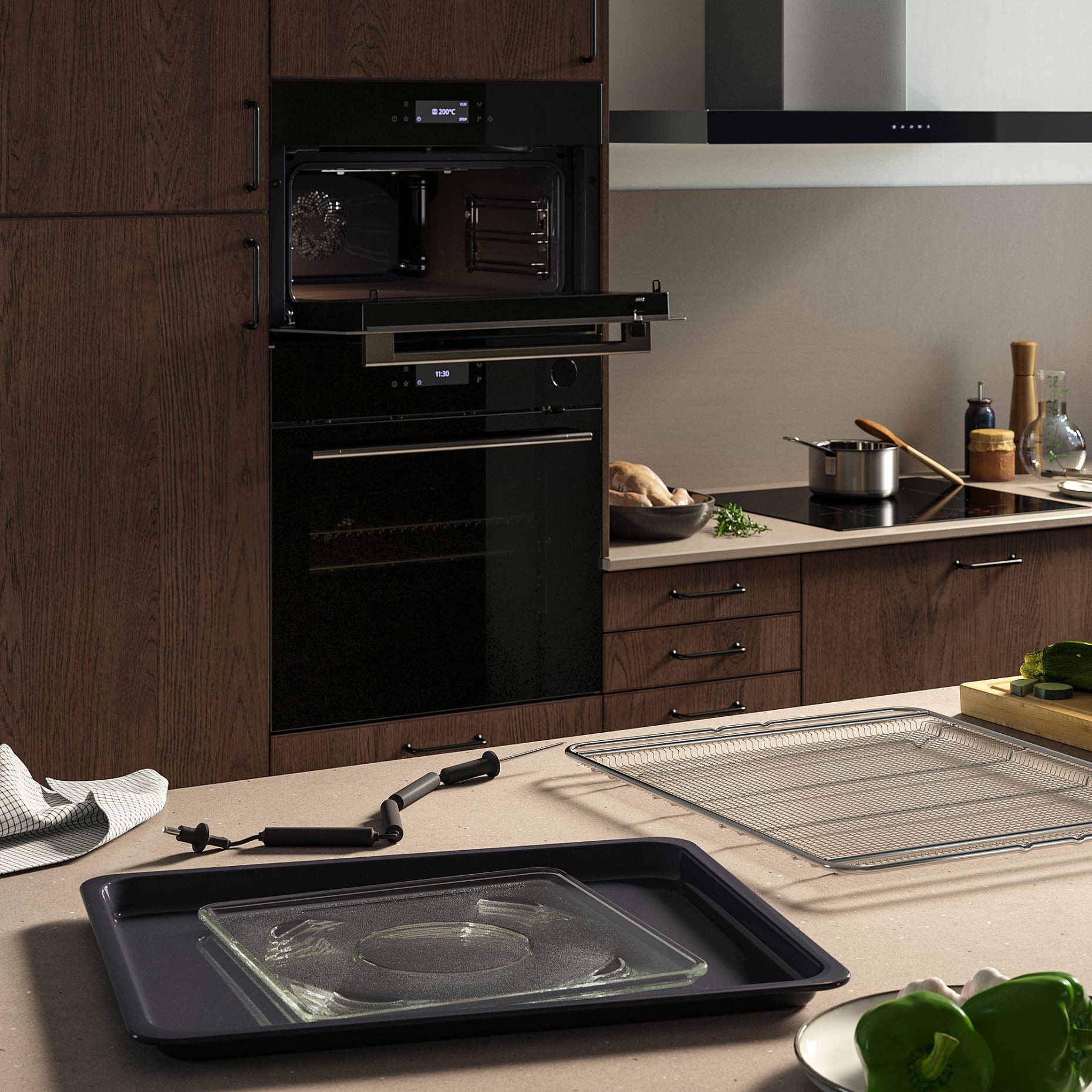 SPJUTBO, φούρνος με λειτουργία μικροκυμάτων/λειτουργία air fry/γκριλ/IKEA 700, 406.002.79