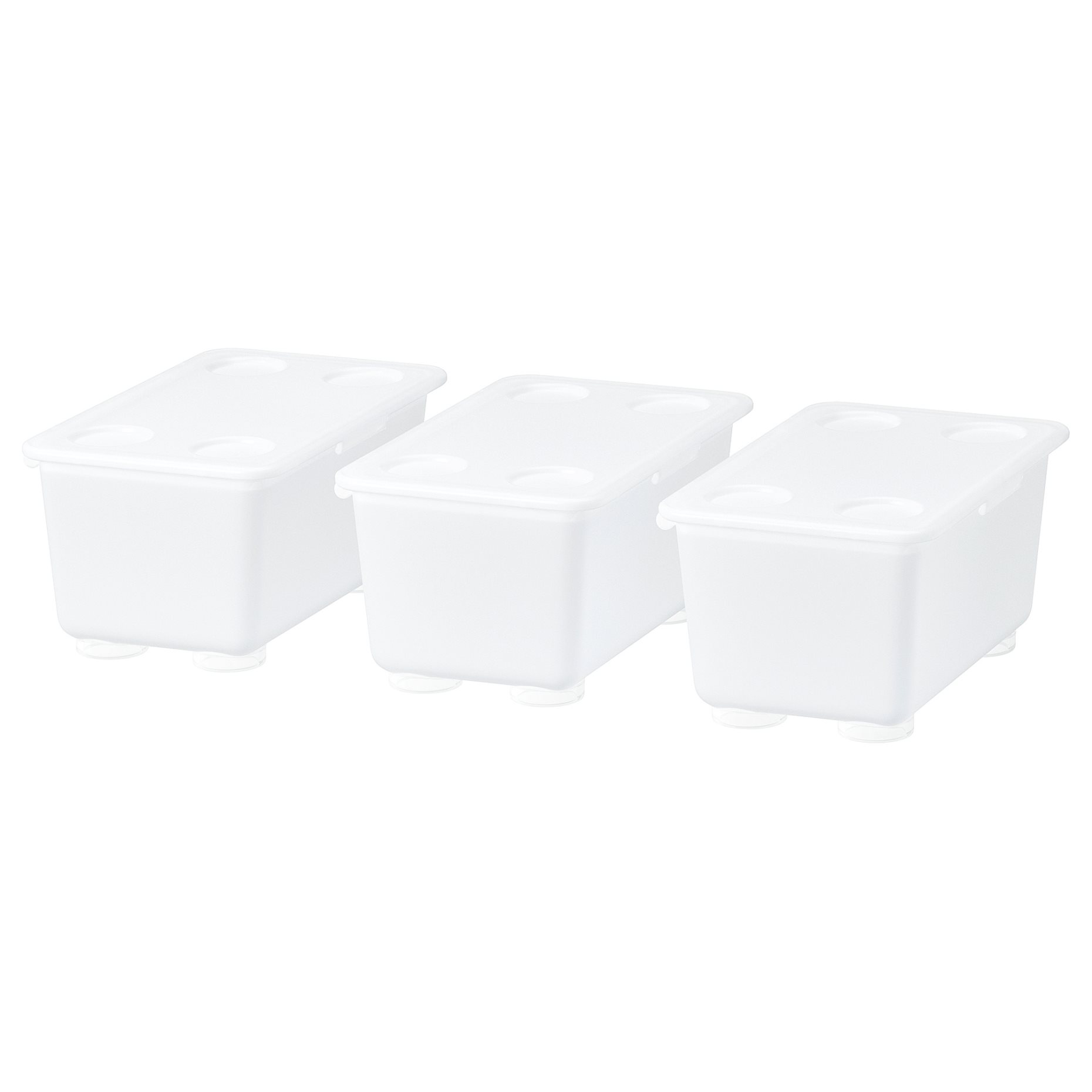 GLIS, box with lid/3 pack, 17x10 cm, 406.041.16