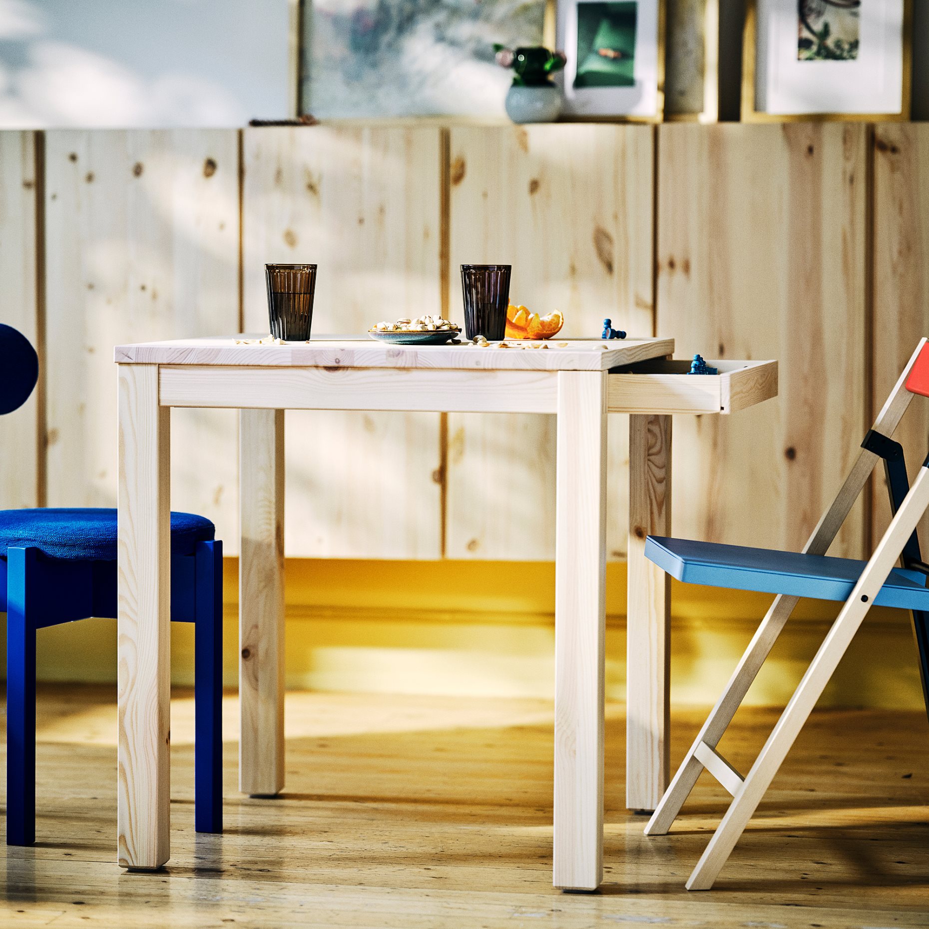 IKEA PS 2026, table with drawer, 70x70 cm, 406.178.78