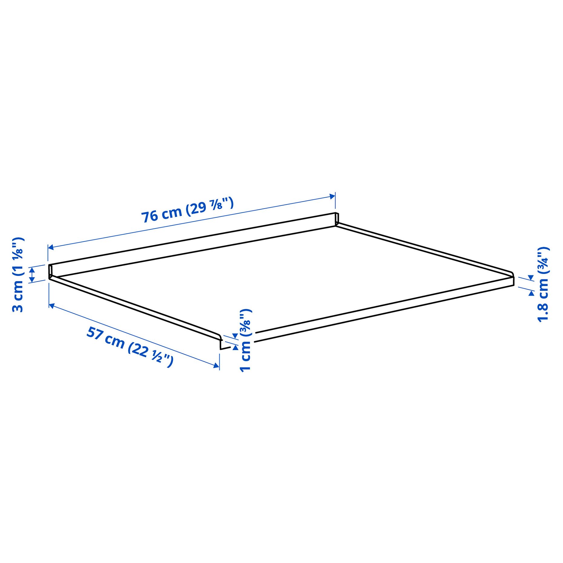 METOD, shelf protector for sink cabinet, 80 cm, 406.204.80