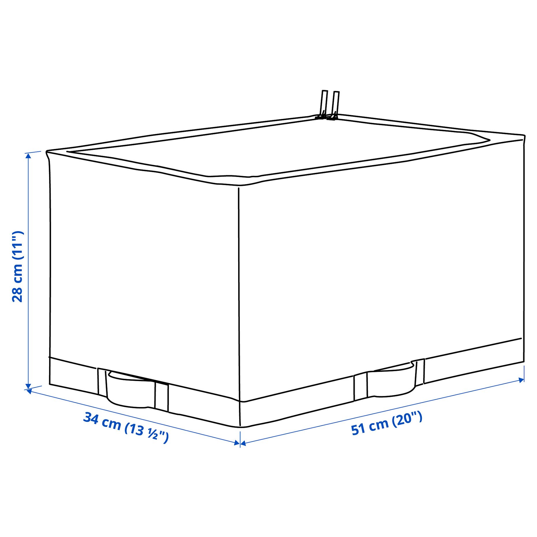 STUK, θήκη αποθήκευσης, 34x51x28 cm, 406.215.35