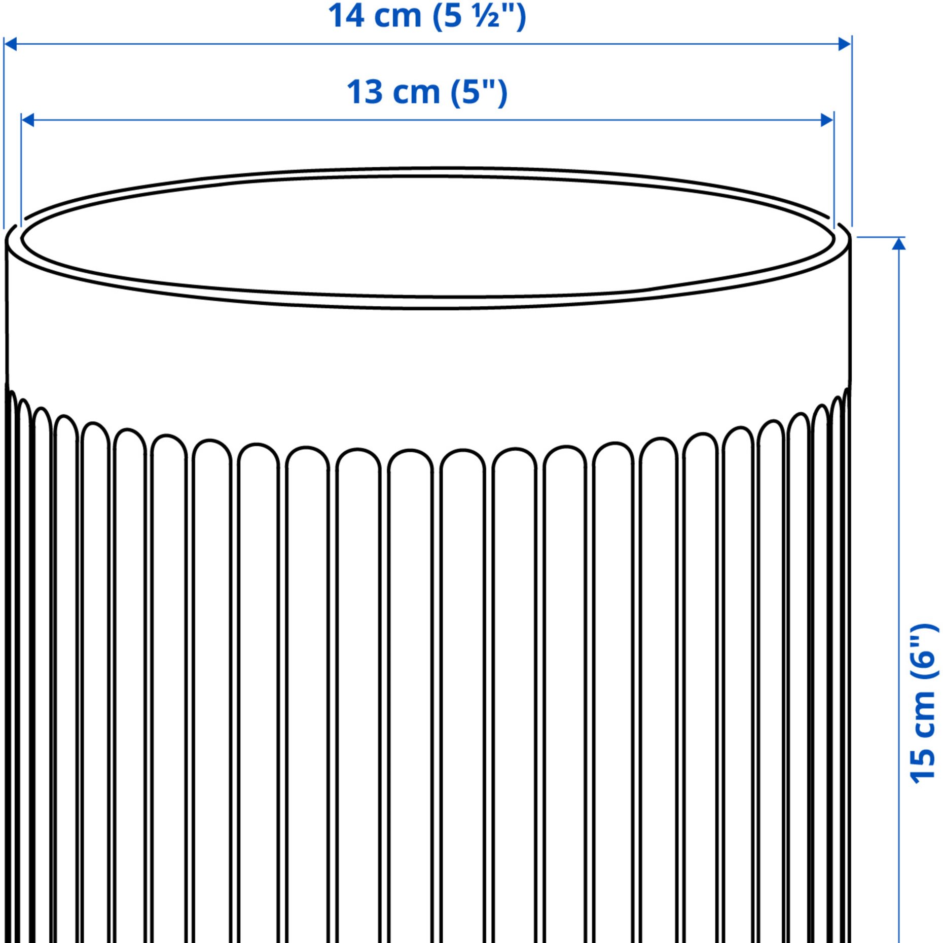 GRADVIS, plant pot in/outdoor, 12 cm, 406.232.90
