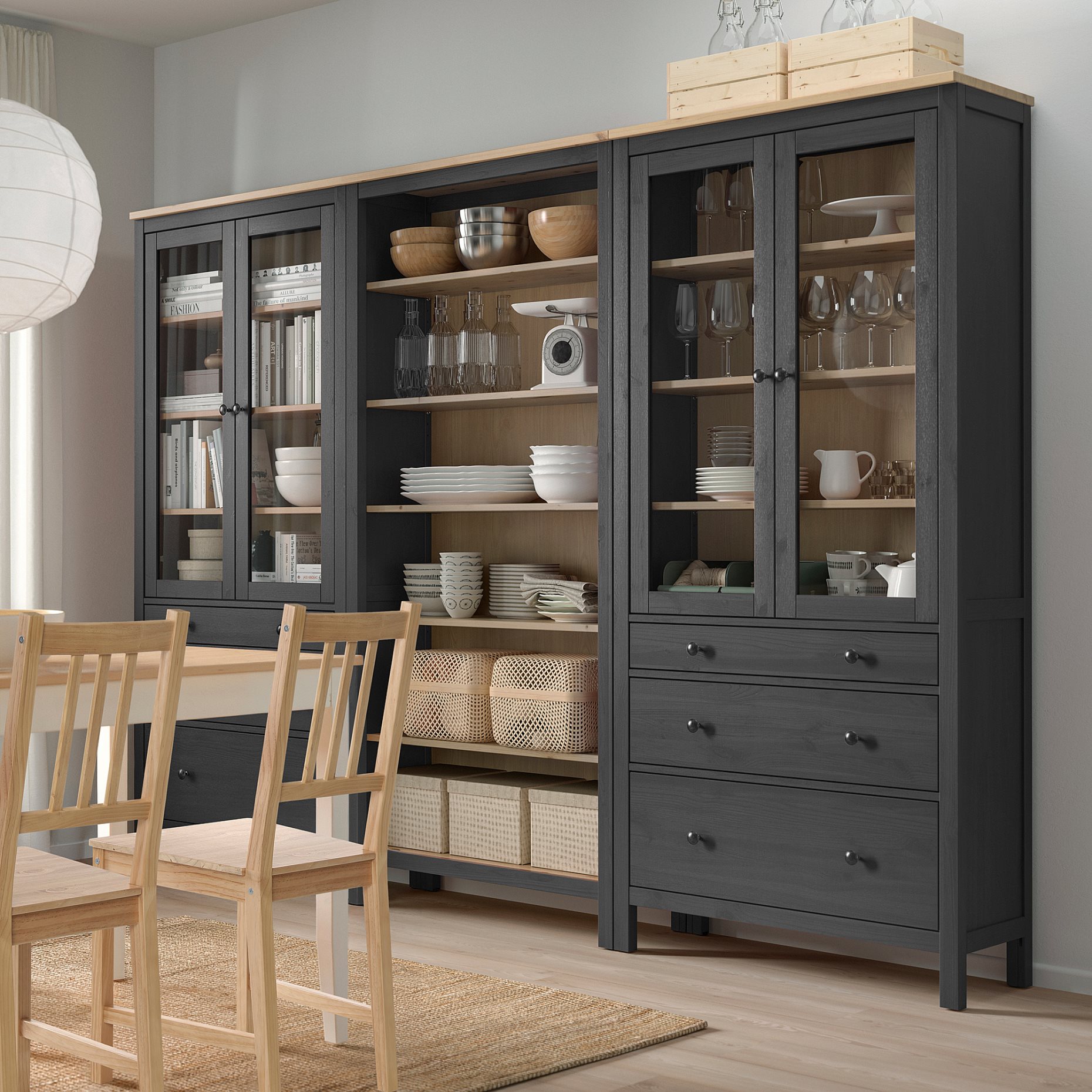 HEMNES, storage combination with doors/drawers, 493.365.67