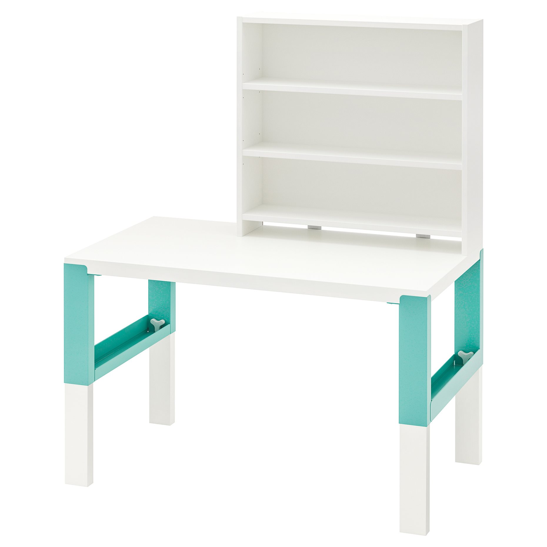 PÅHL, desk with shelf unit, 96x58 cm, 494.378.54