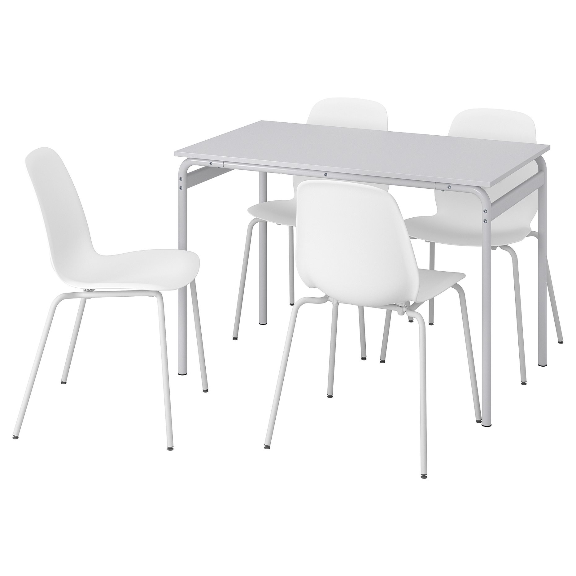 GRASALA/LIDAS, τραπέζι και 4 καρέκλες, 110 cm, 494.972.73