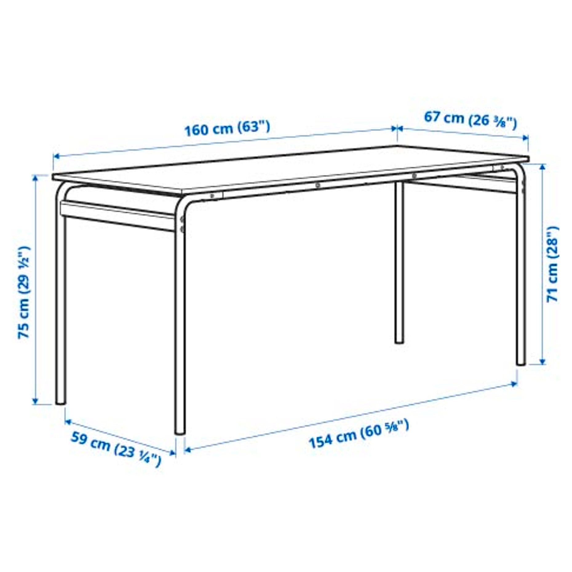 GRASALA/OSTANO, τραπέζι και 6 καρέκλες, 160 cm, 494.972.87