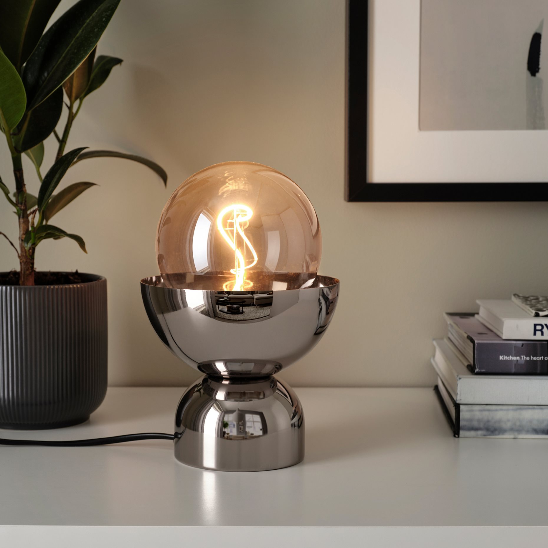 ACKJA/MOLNART, table lamp with light bulb, 495.150.31