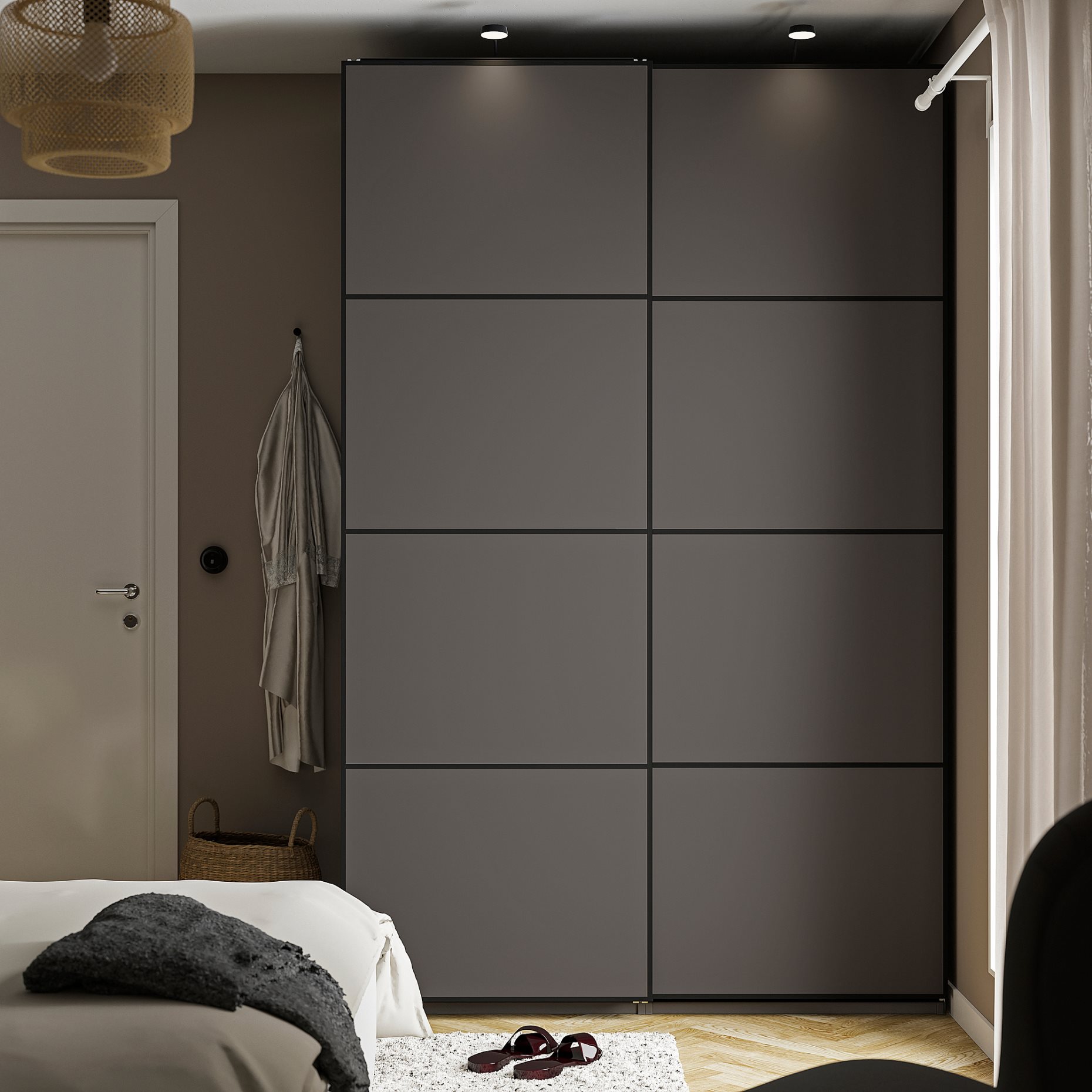 PAX/MEHAMN, wardrobe combination, 150x66x236 cm, 495.230.69