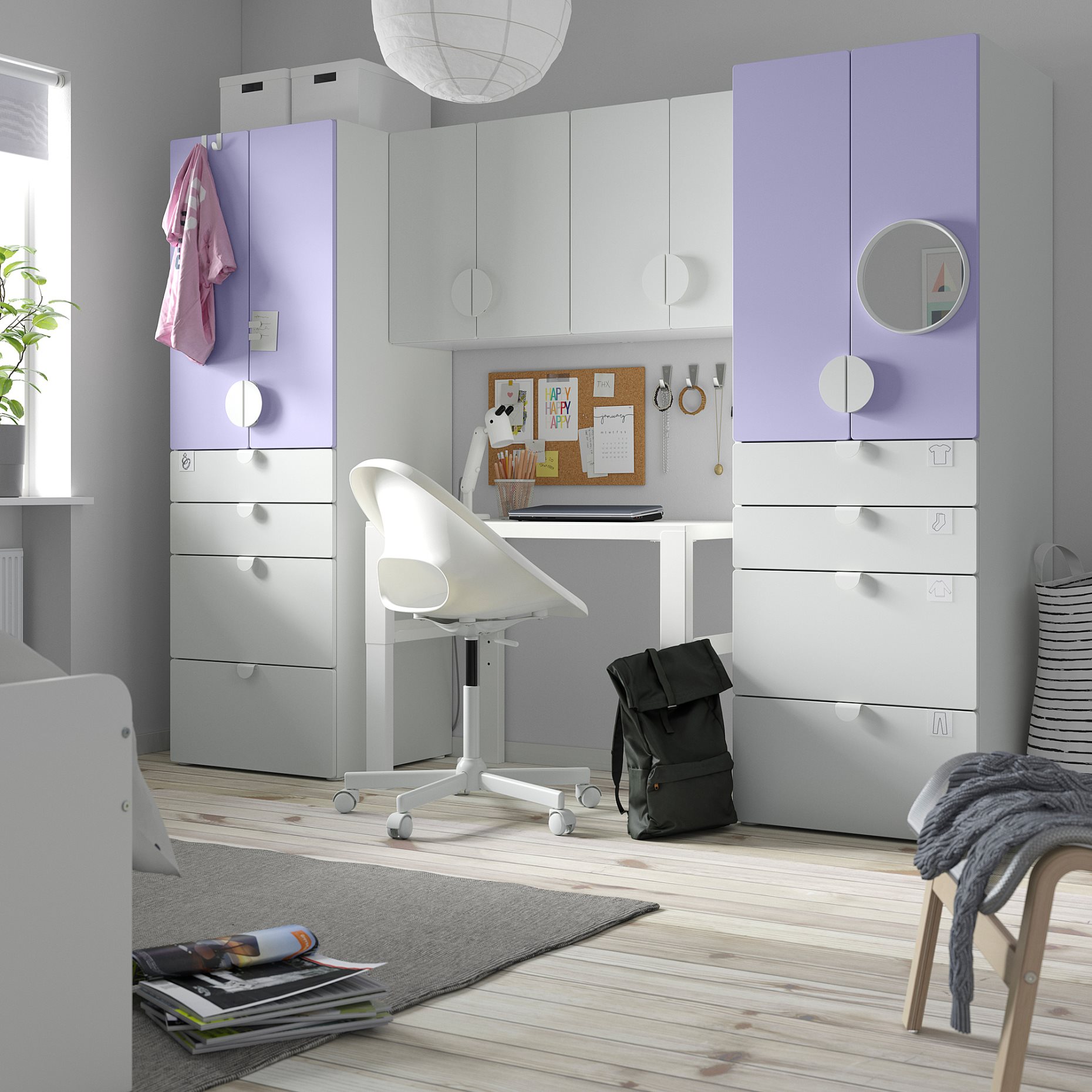SMASTAD/PLATSA, storage combination, 240x57x181 cm, 495.441.04