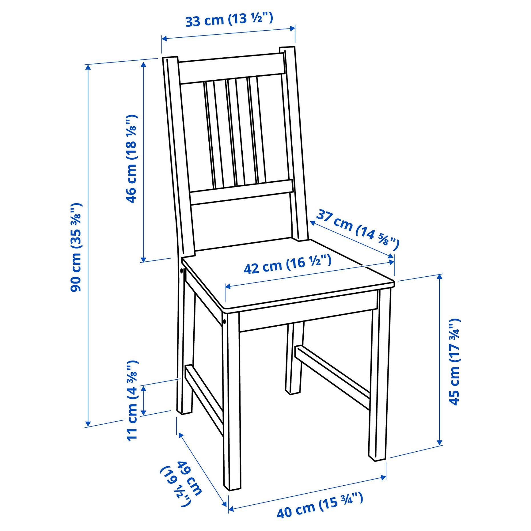 PINNTORP, table and 2 chairs, 67/124 cm, 495.644.46