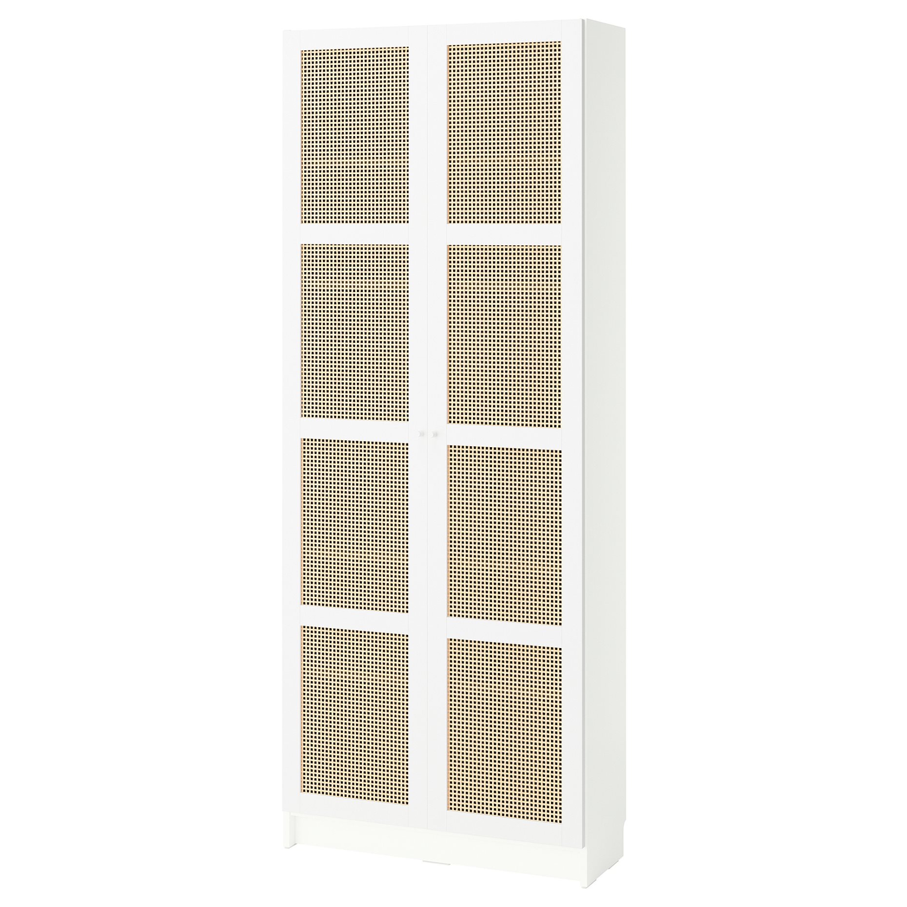 BILLY/HOGADAL, bookcase with doors, 80x30x202 cm, 495.722.05