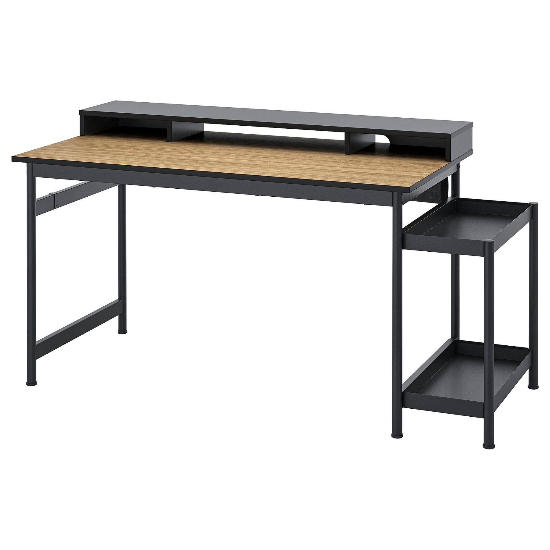 MULLSJÖ/SMÖRKUL, desk and chair, 496.031.55