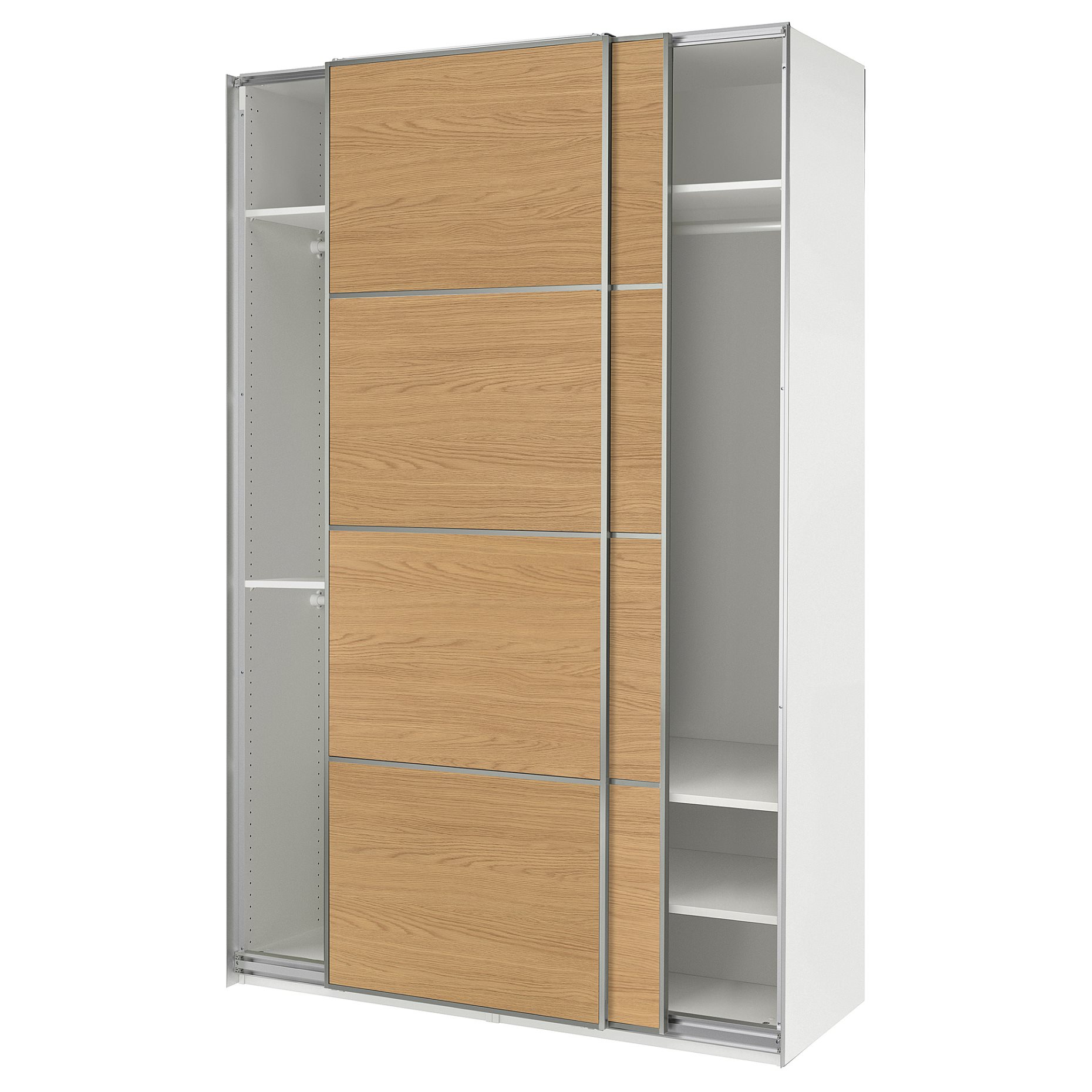PAX, wardrobe with sliding doors, 150x43x201 cm, 496.088.17