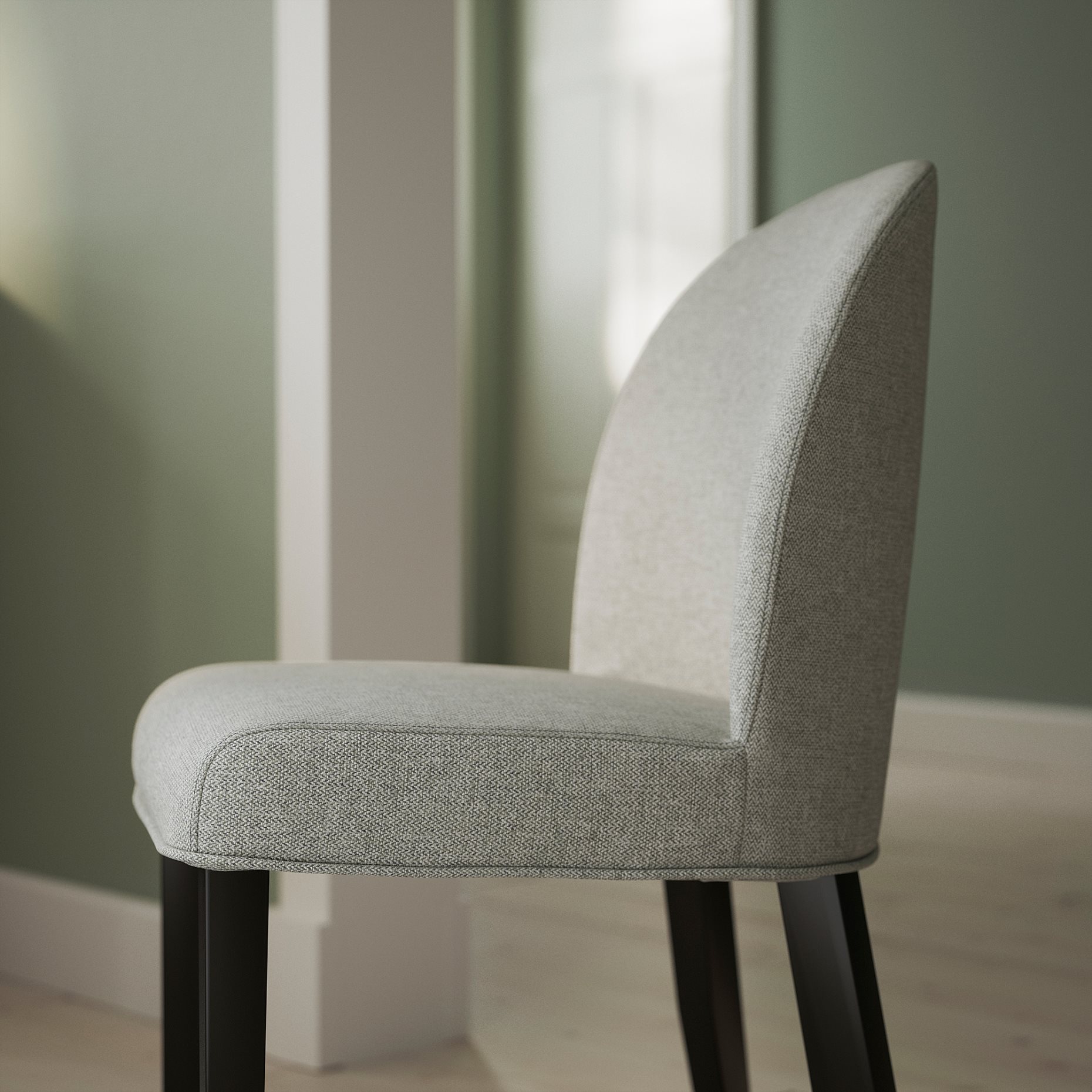 ROSENTORP, table and 6 chairs, 160/215x110 cm, 496.101.27