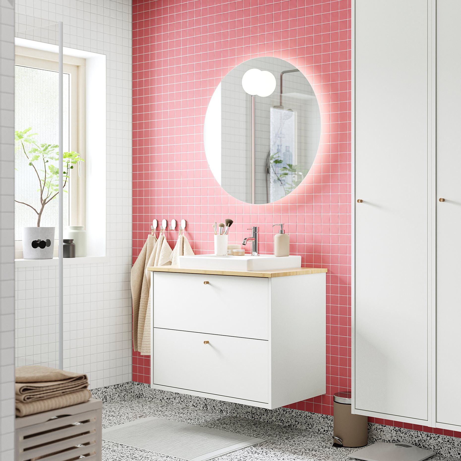 HAVBACK/ORRSJON, wash-stand with drawers/wash-basin, 82x49x71 cm, 496.294.24