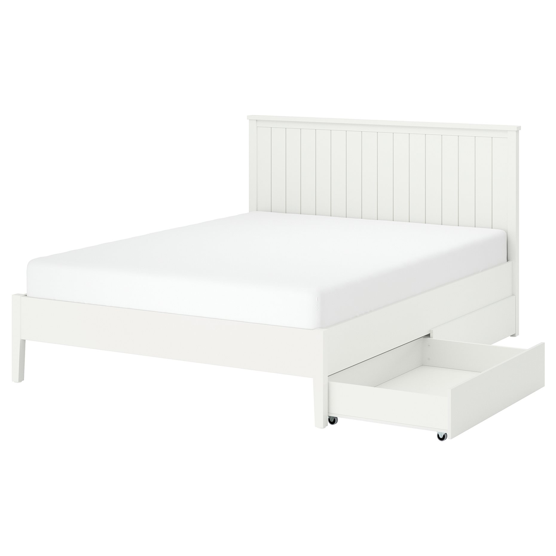 GULLABERG, bed frame with 2 storage boxes, 160x200 cm, 496.309.41