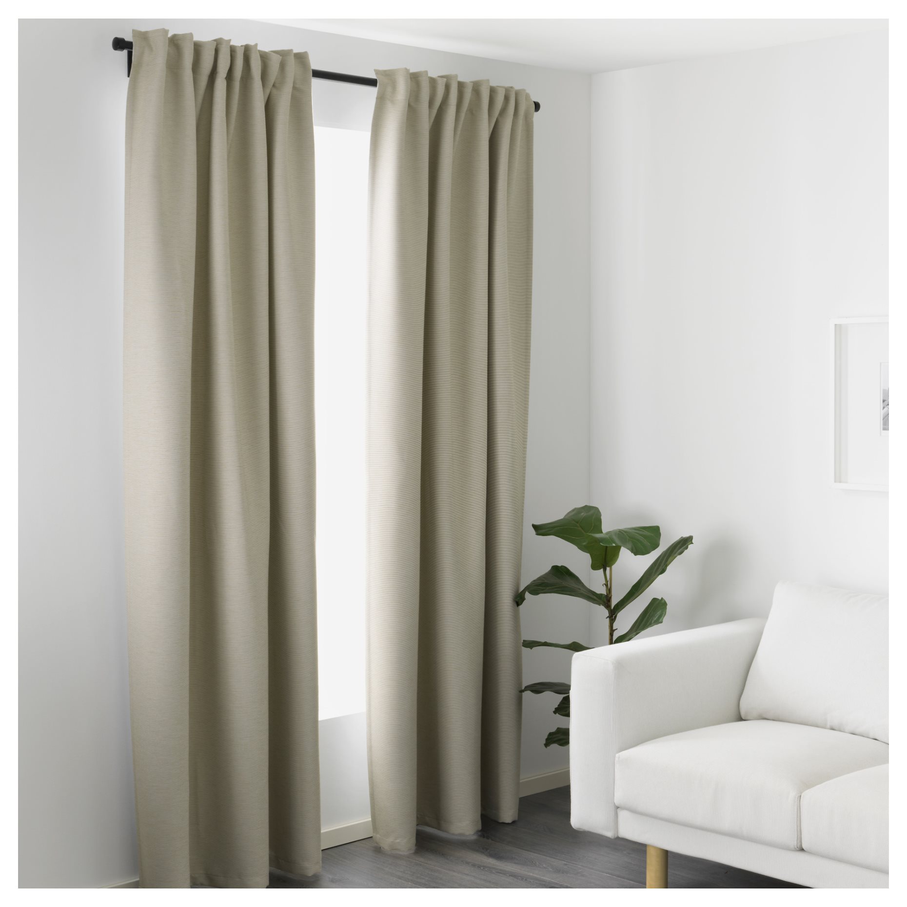 VILBORG, room darkening curtains, 1 pair, 502.975.55