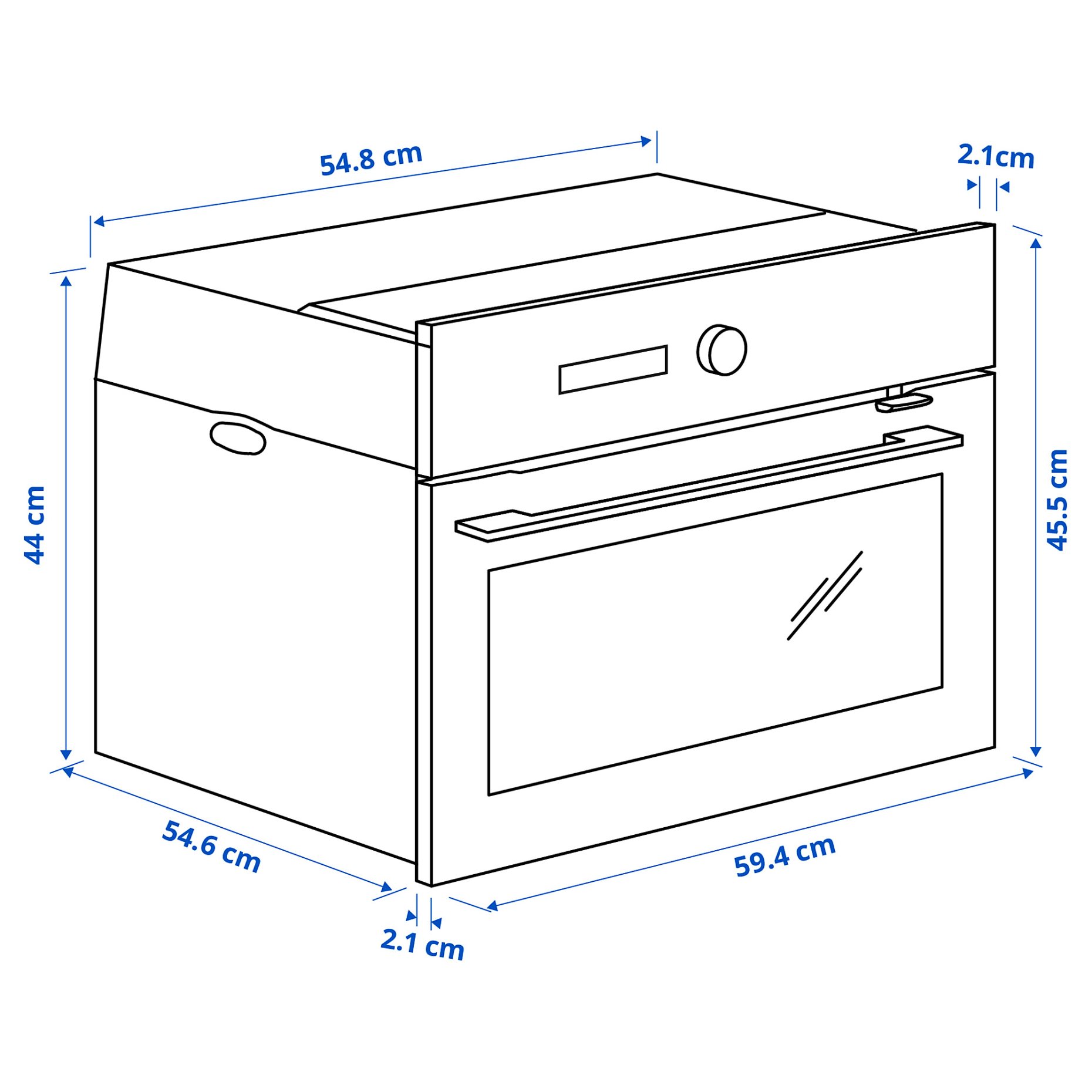 FINSMAKARE, φούρνος μικροκυμάτων με αερόθερμο, 504.117.68