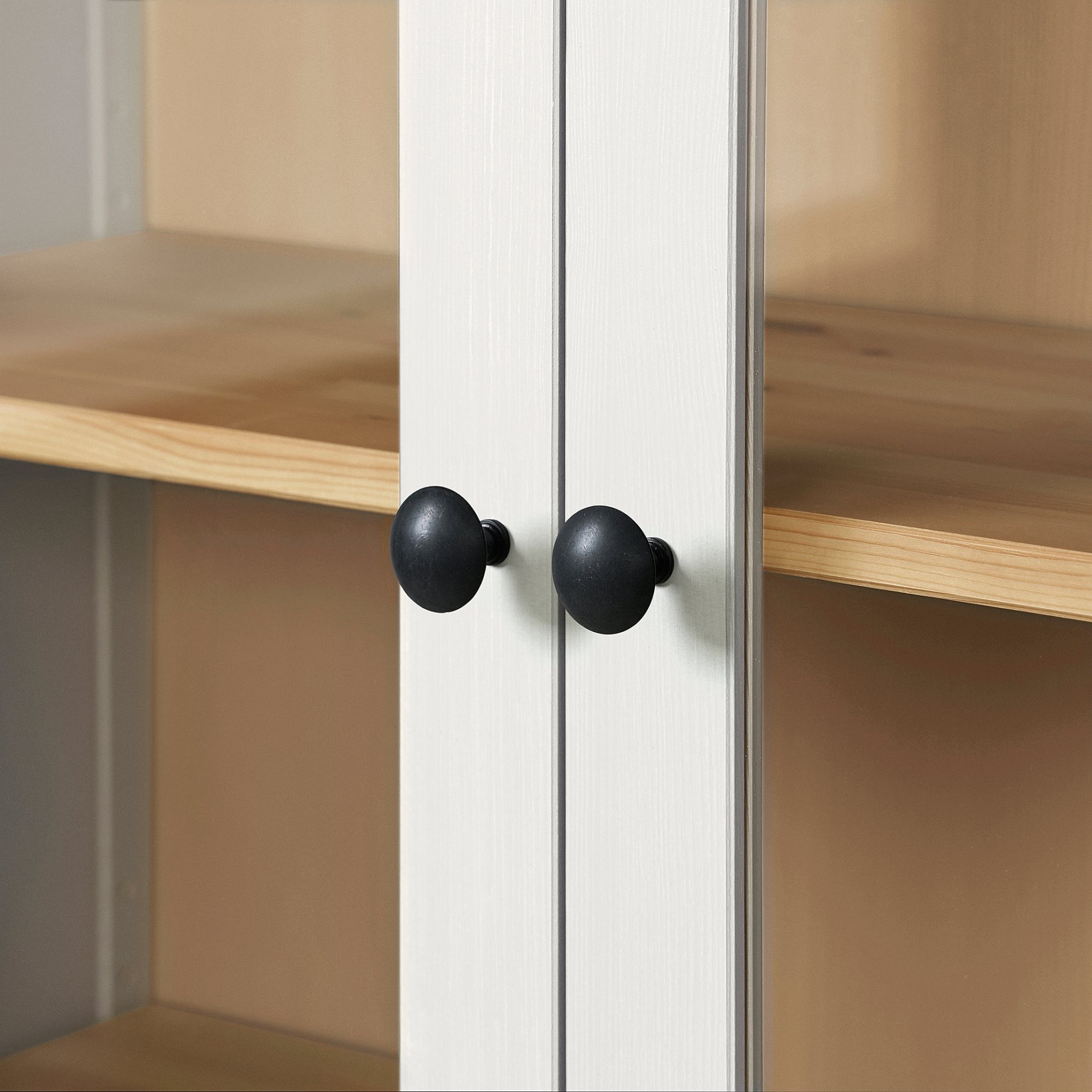 HEMNES, glass-door cabinet with 3 drawers, 504.135.07