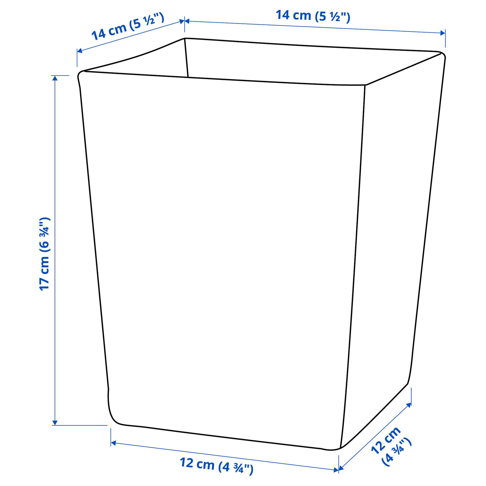 KLOTTRIG, βάζο, 17 cm, 504.623.57