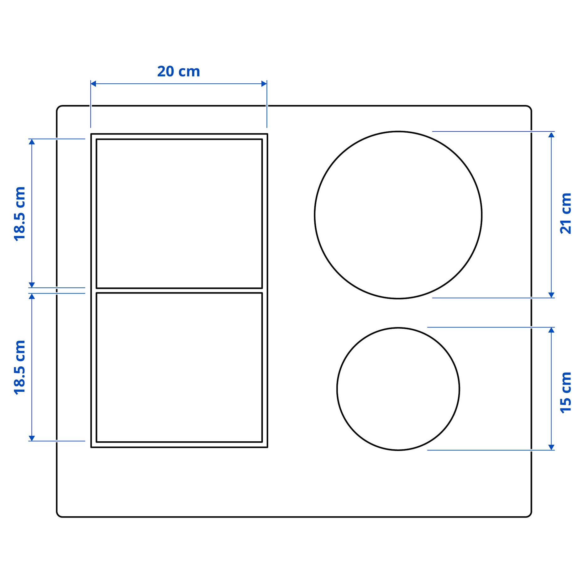 SMAKLIG, 500 επαγωγική εστία, 59 cm, 504.678.83