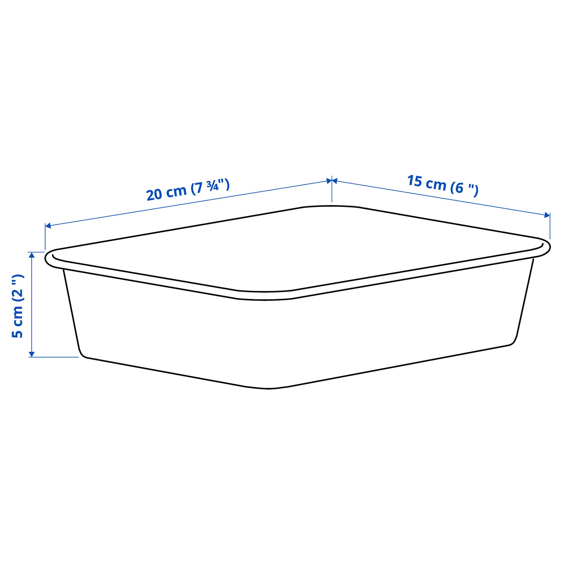 NOJIG, κουτί/ πλαστικό, 15x20x5 cm, 504.681.04