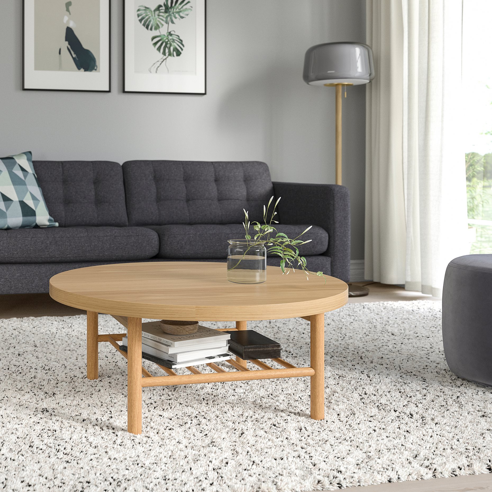 LISTERBY, coffee table, 90 cm, 505.153.13
