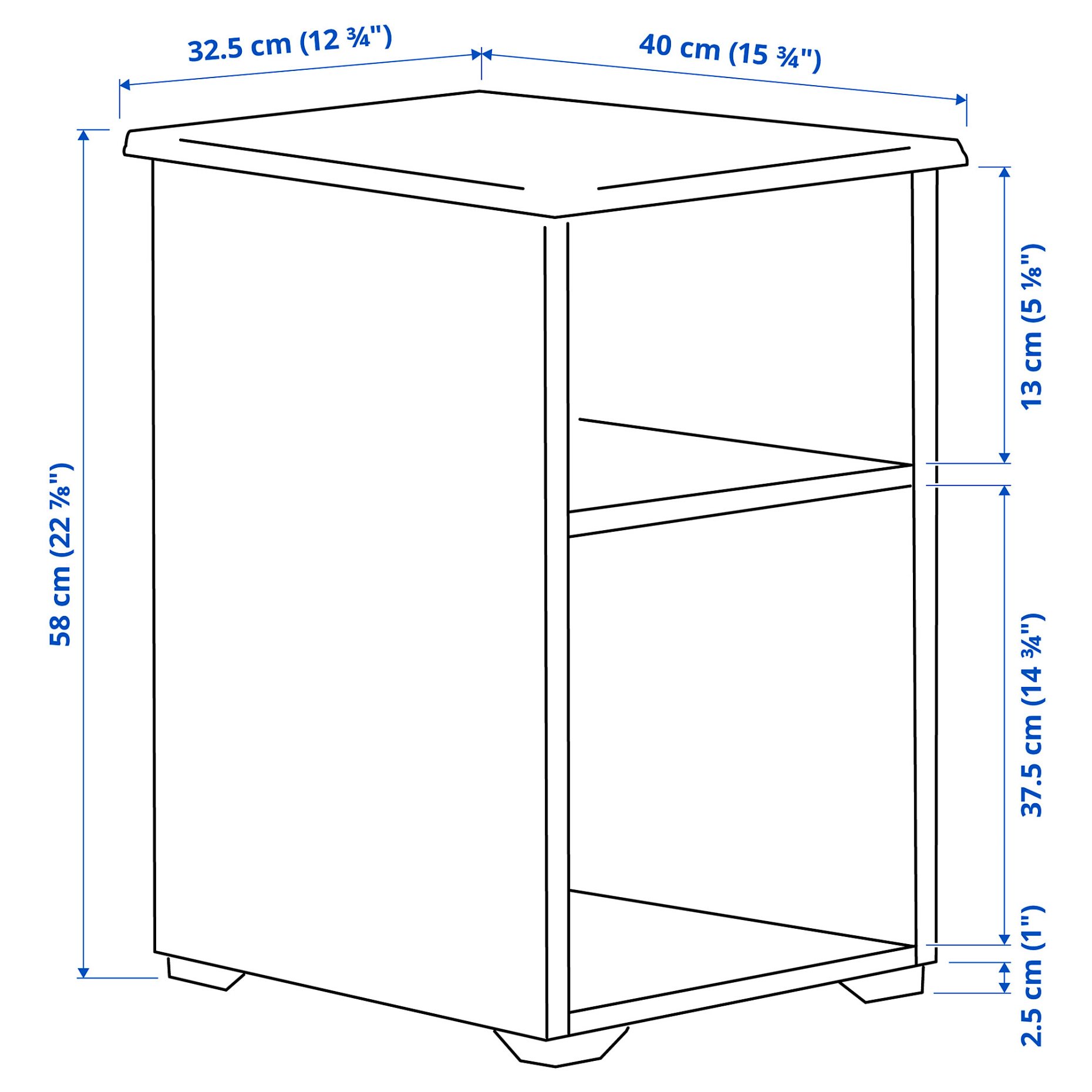 SKRUVBY, side table, 40x32 cm, 505.319.83