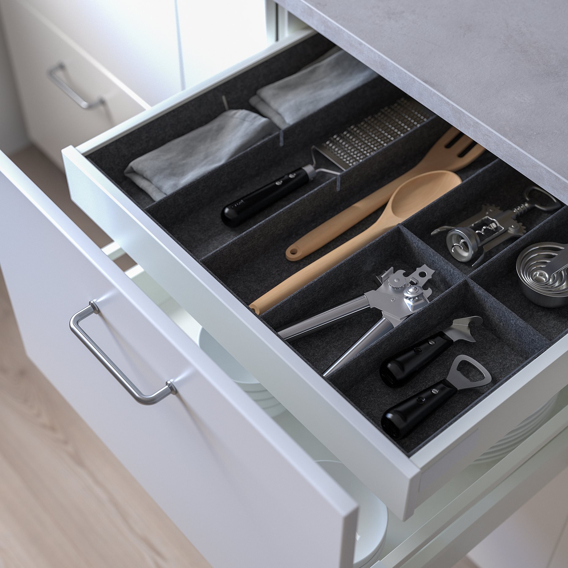 UPPDATERA, adjustable organiser for drawer, 60 cm, 505.441.84