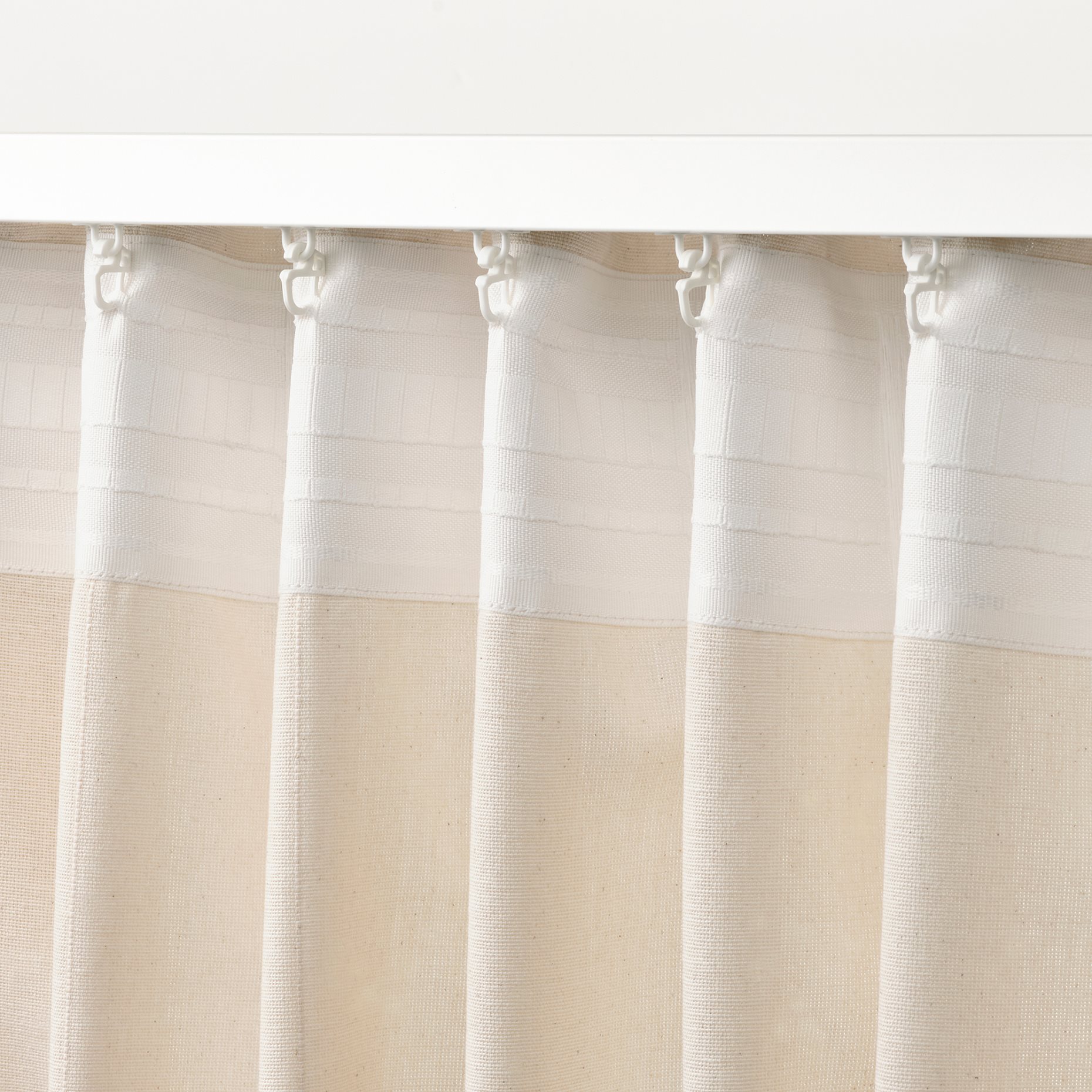LENDA, curtains with tie-backs 1 pair, 140x300 cm, 505.528.81